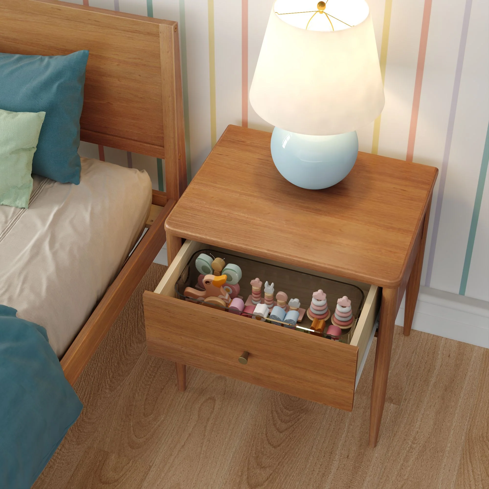 Hudson 1-Drawer Nightstand - Image 18