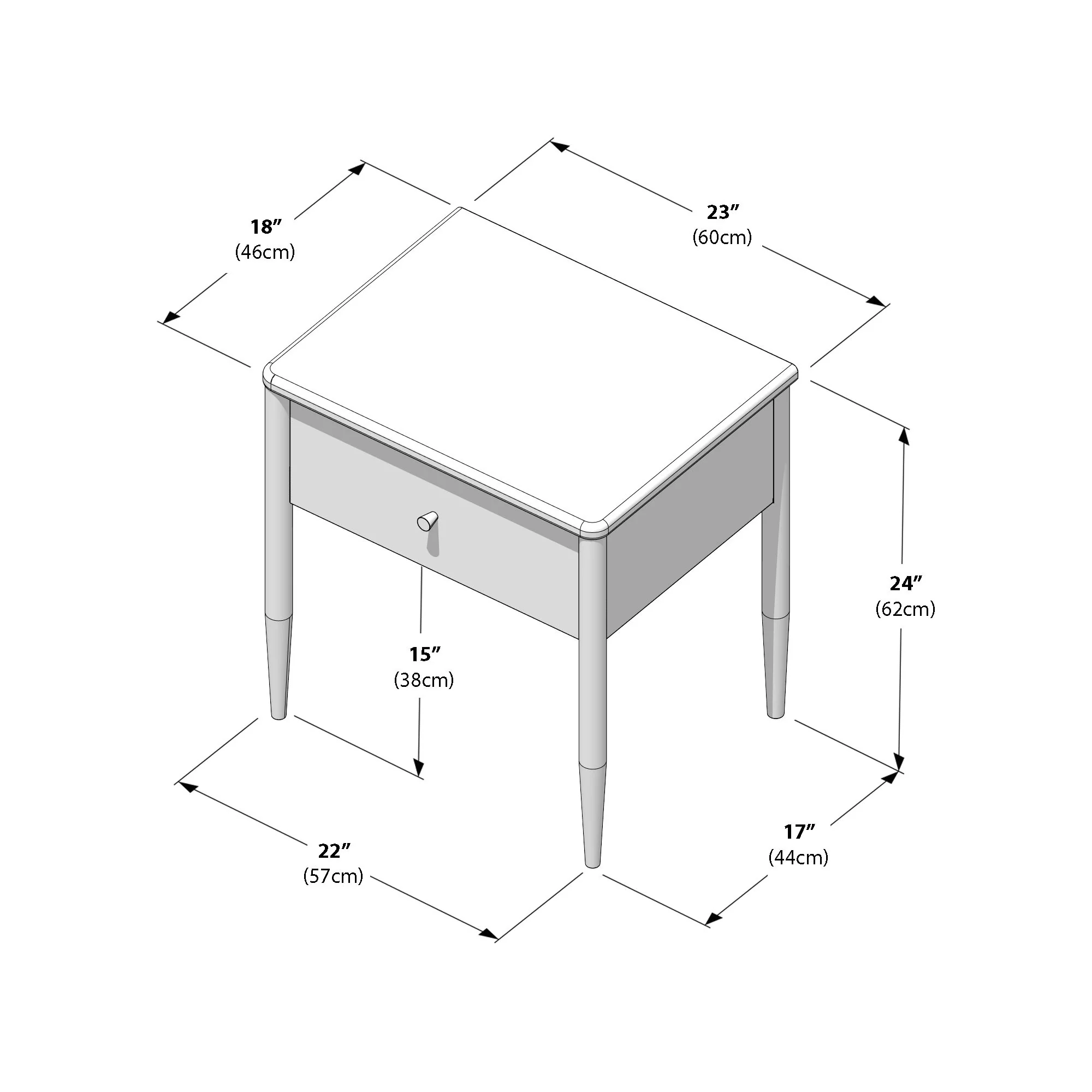 Hudson 1-Drawer Nightstand - Image 26