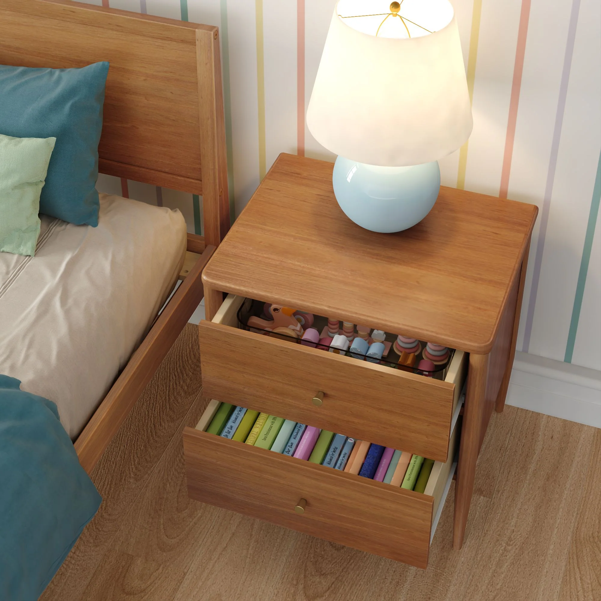 Hudson 2-Drawer Nightstand - Image 11