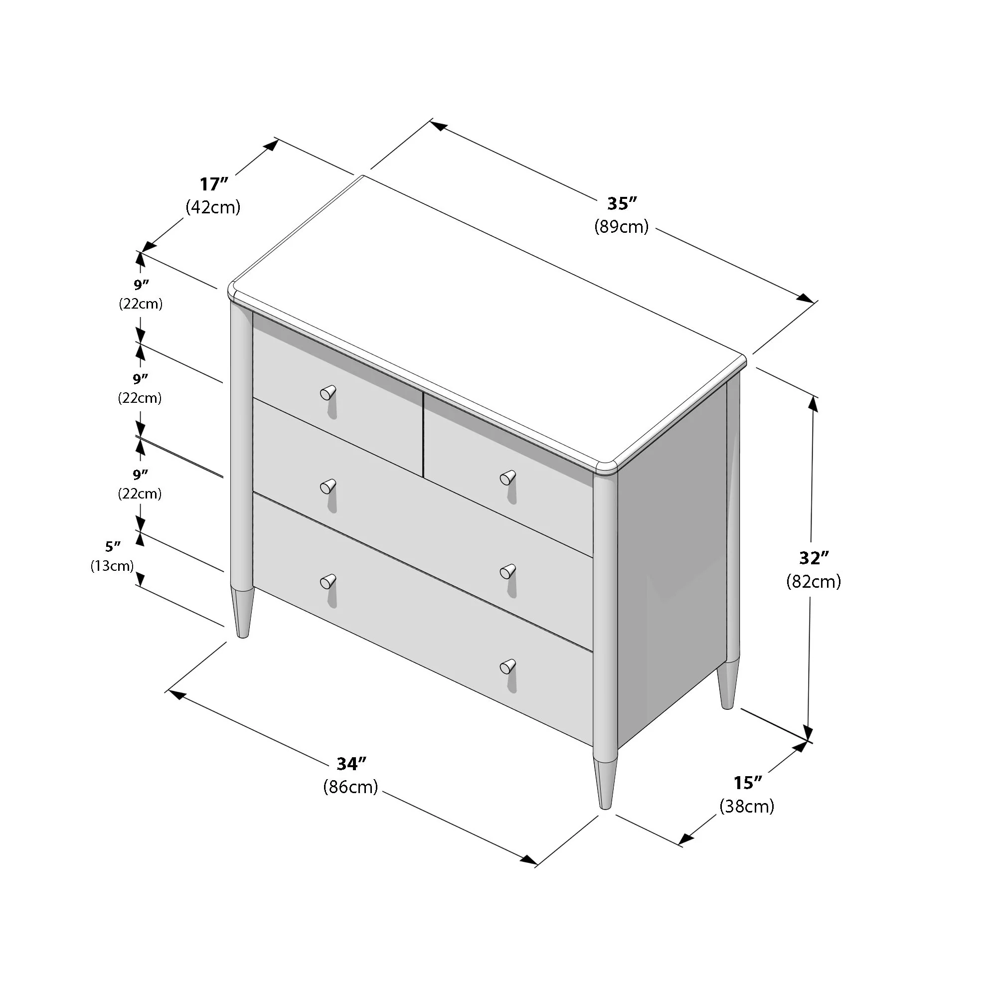 Hudson 4-Drawer Dresser - Image 26