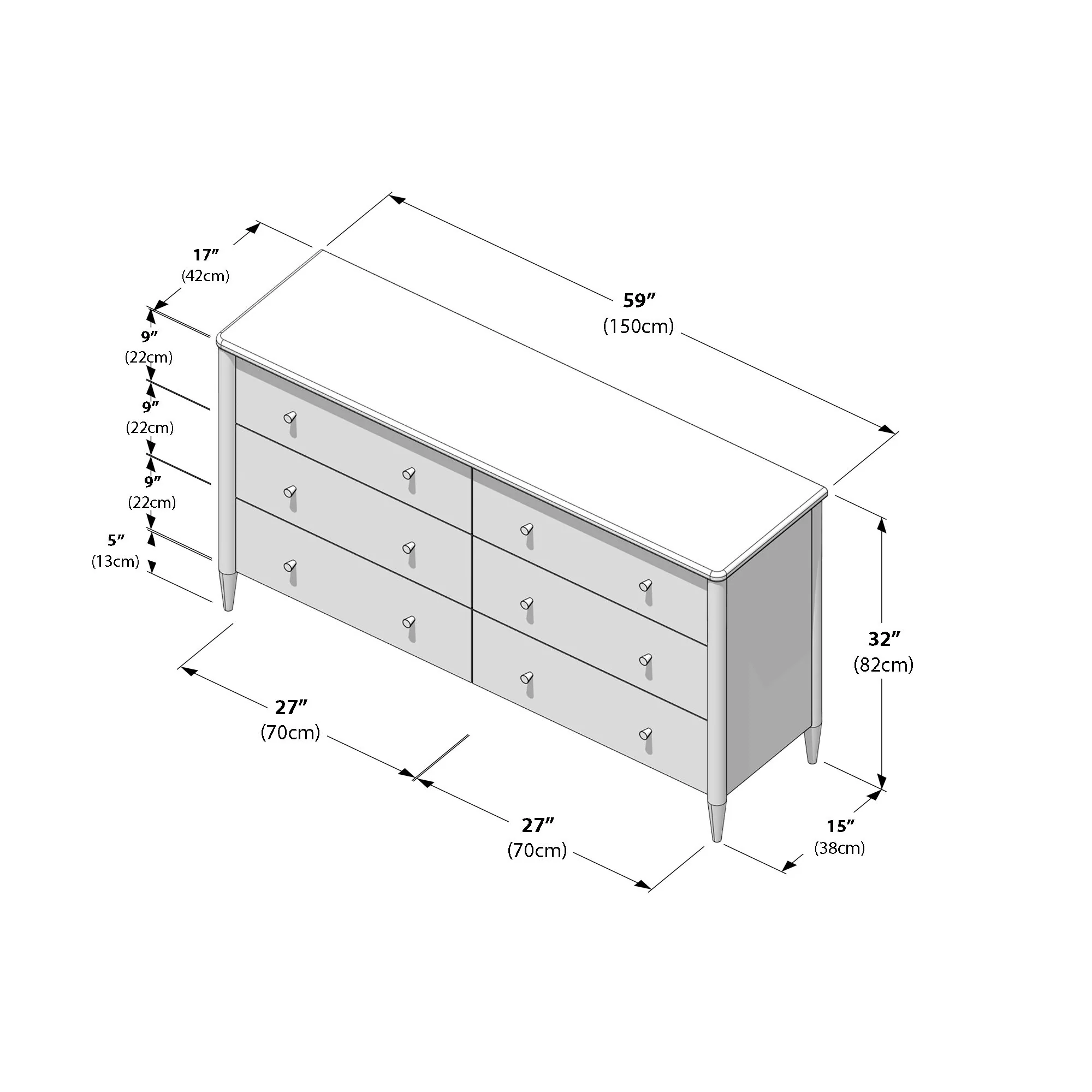 Hudson 6-Drawer Dresser - Image 27