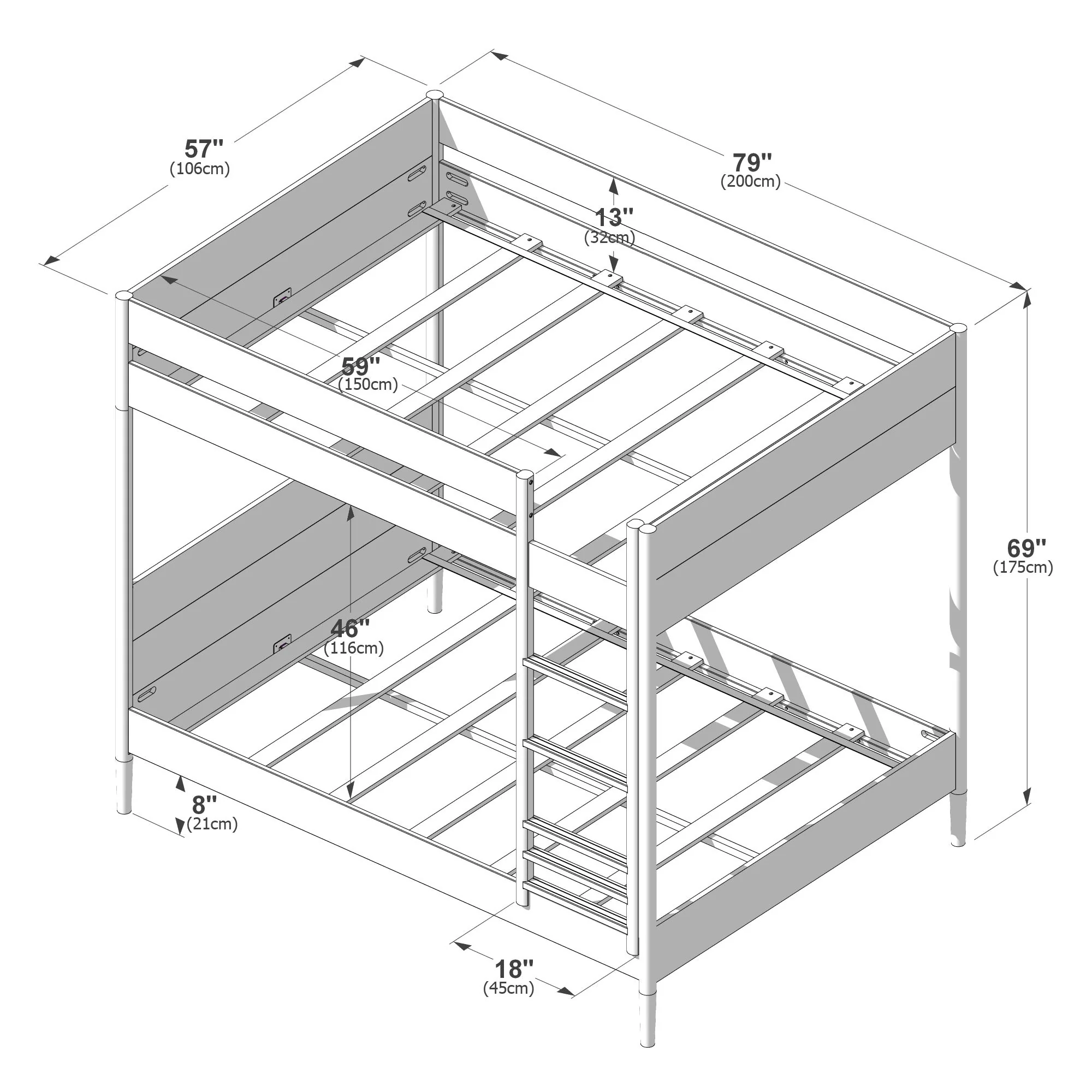 Hudson Full Over Full Bunk Bed - Image 11