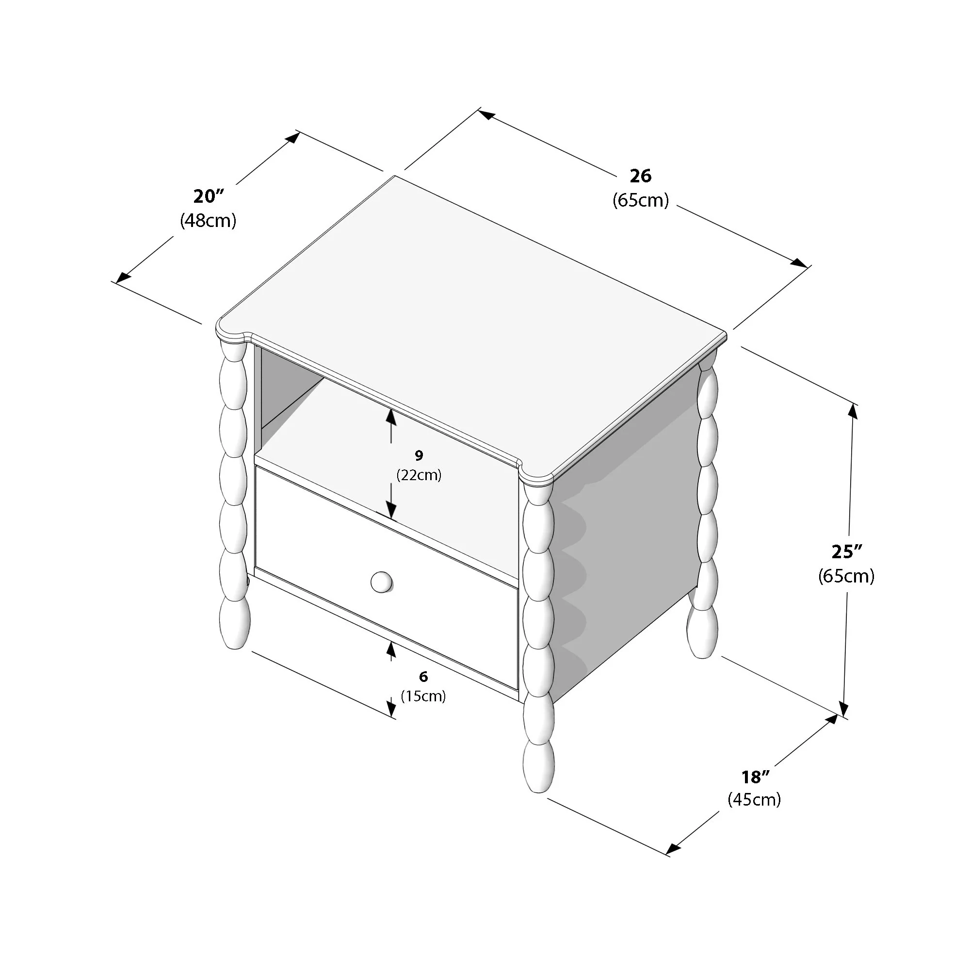 Jenny Nightstand With Charging Station - Image 39