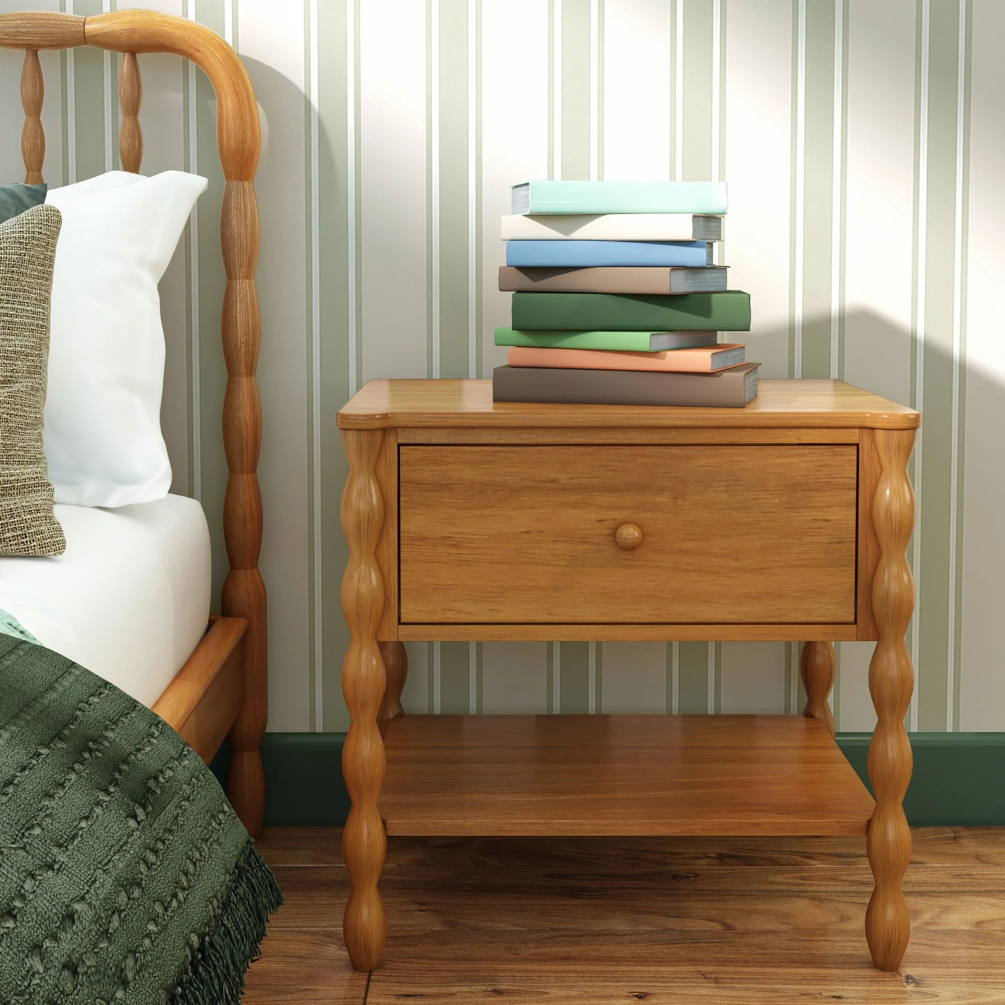 Jenny Nightstand With Shelf - Image 7