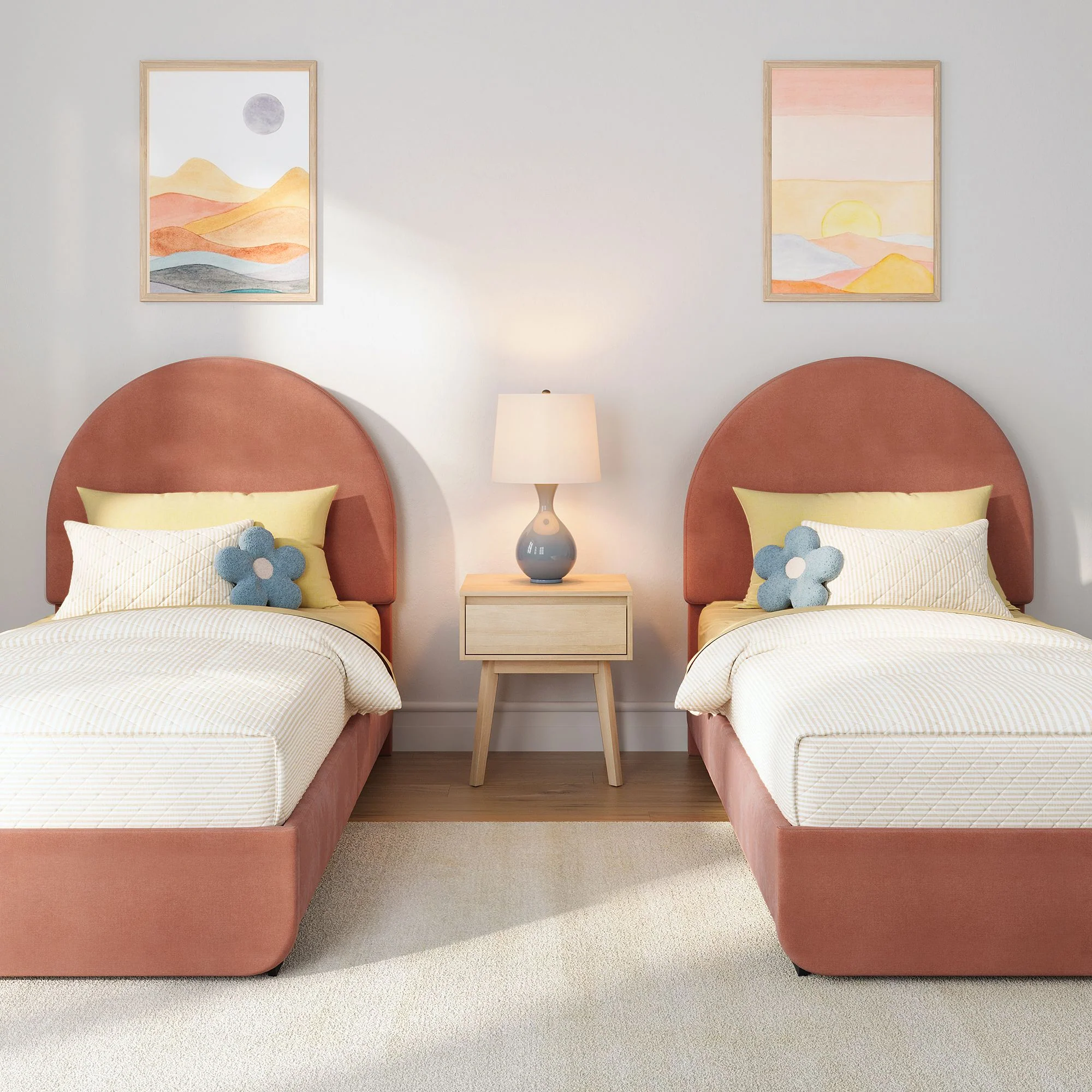 Kenzie Upholstered Twin Bed - Image 32