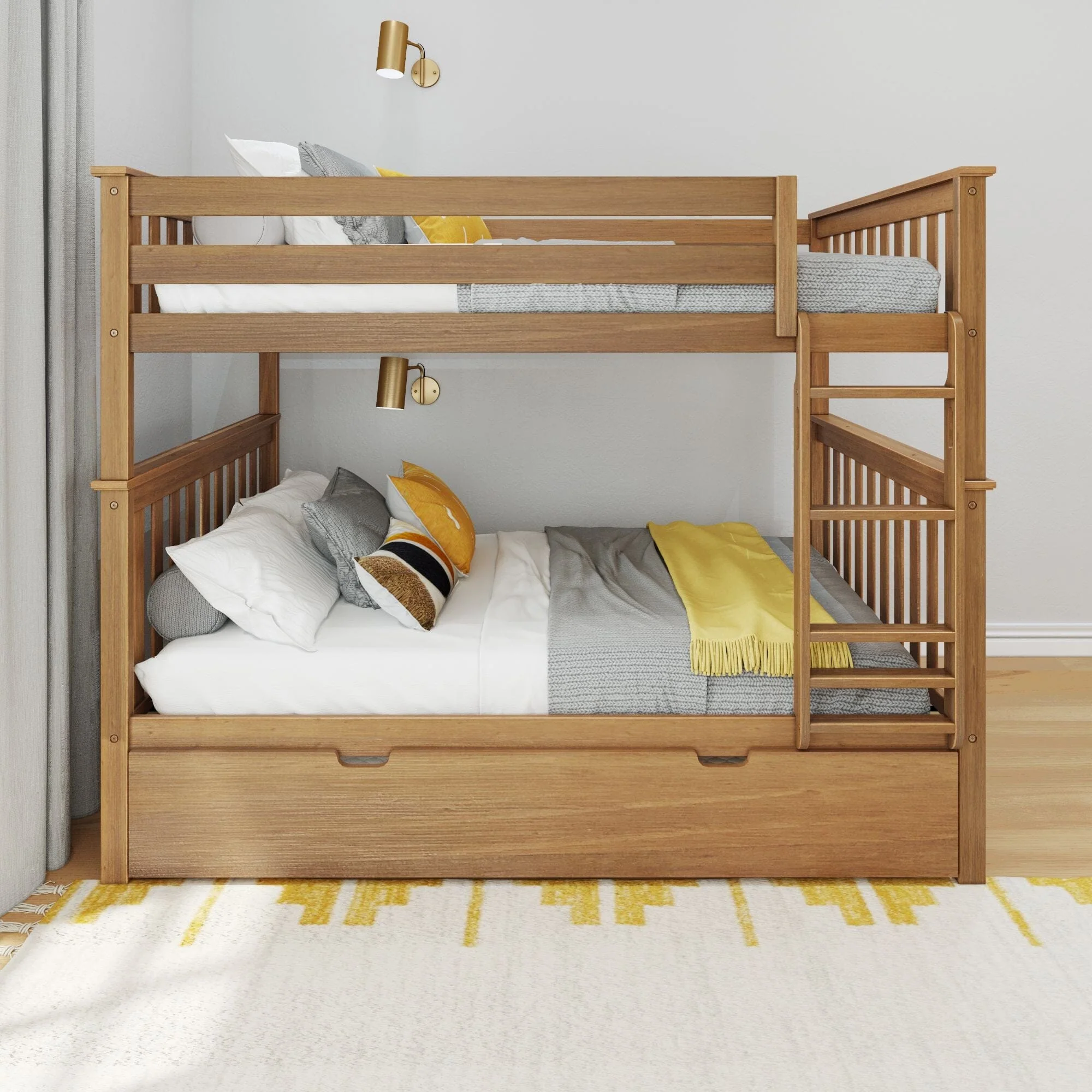 Full Over Full Bunk Bed With Trundle - Image 10