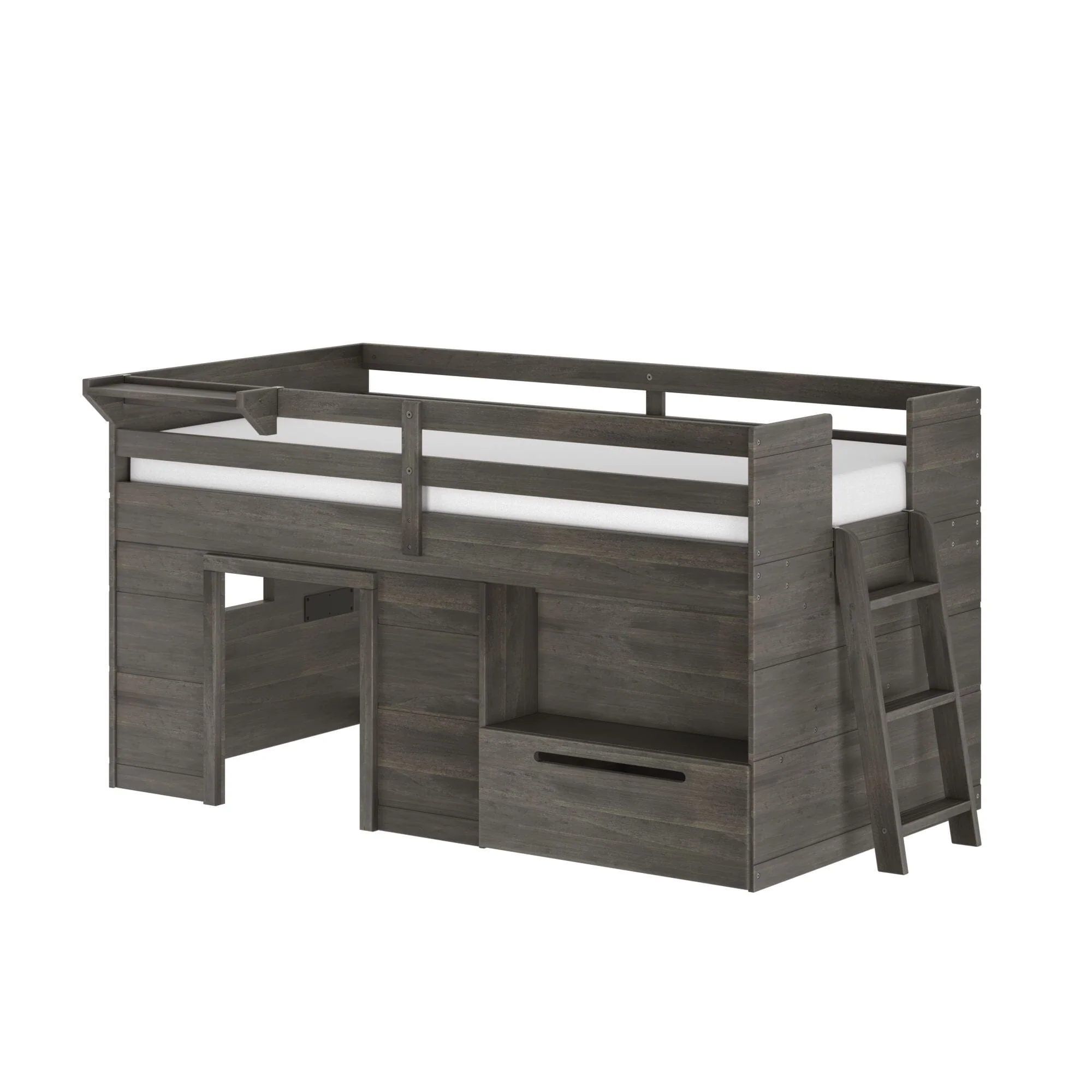 Modern Farmhouse Play & Store Low Loft Bed - Image 11