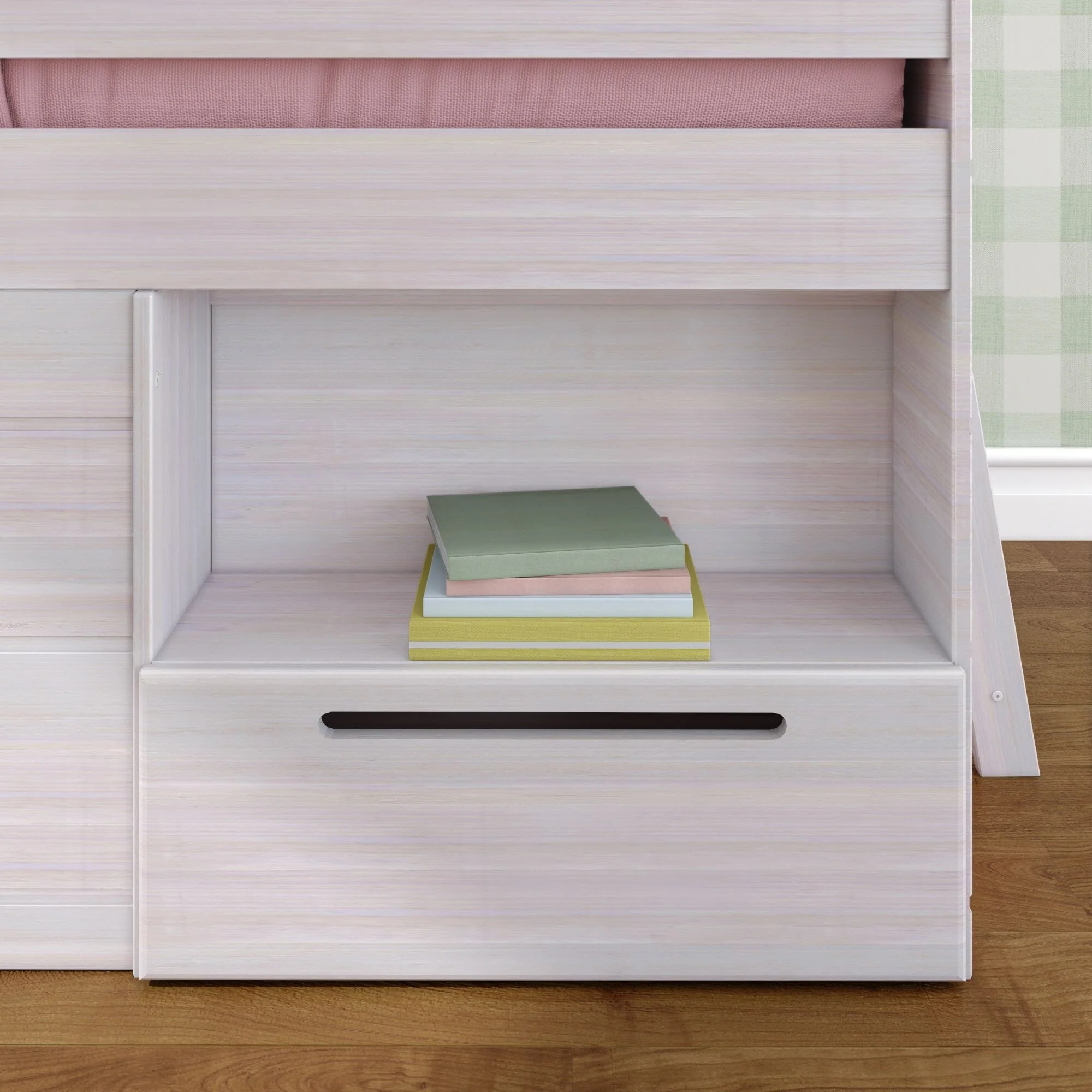 Modern Farmhouse Play & Store Low Loft Bed - Image 32
