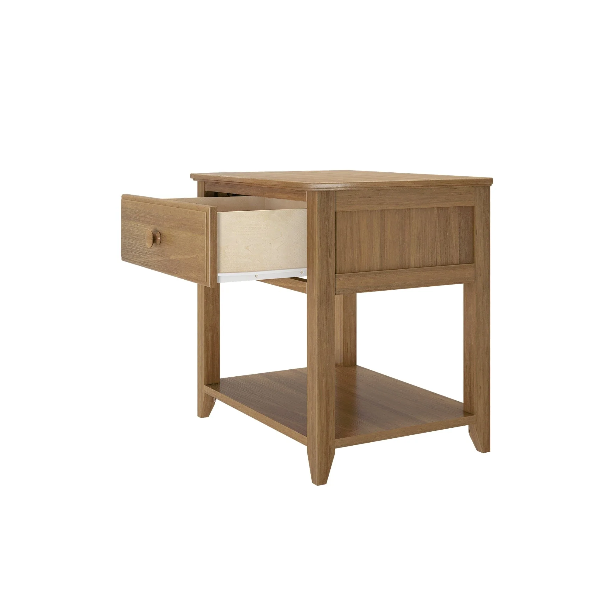 Nightstand with Drawer and Shelf - Image 19