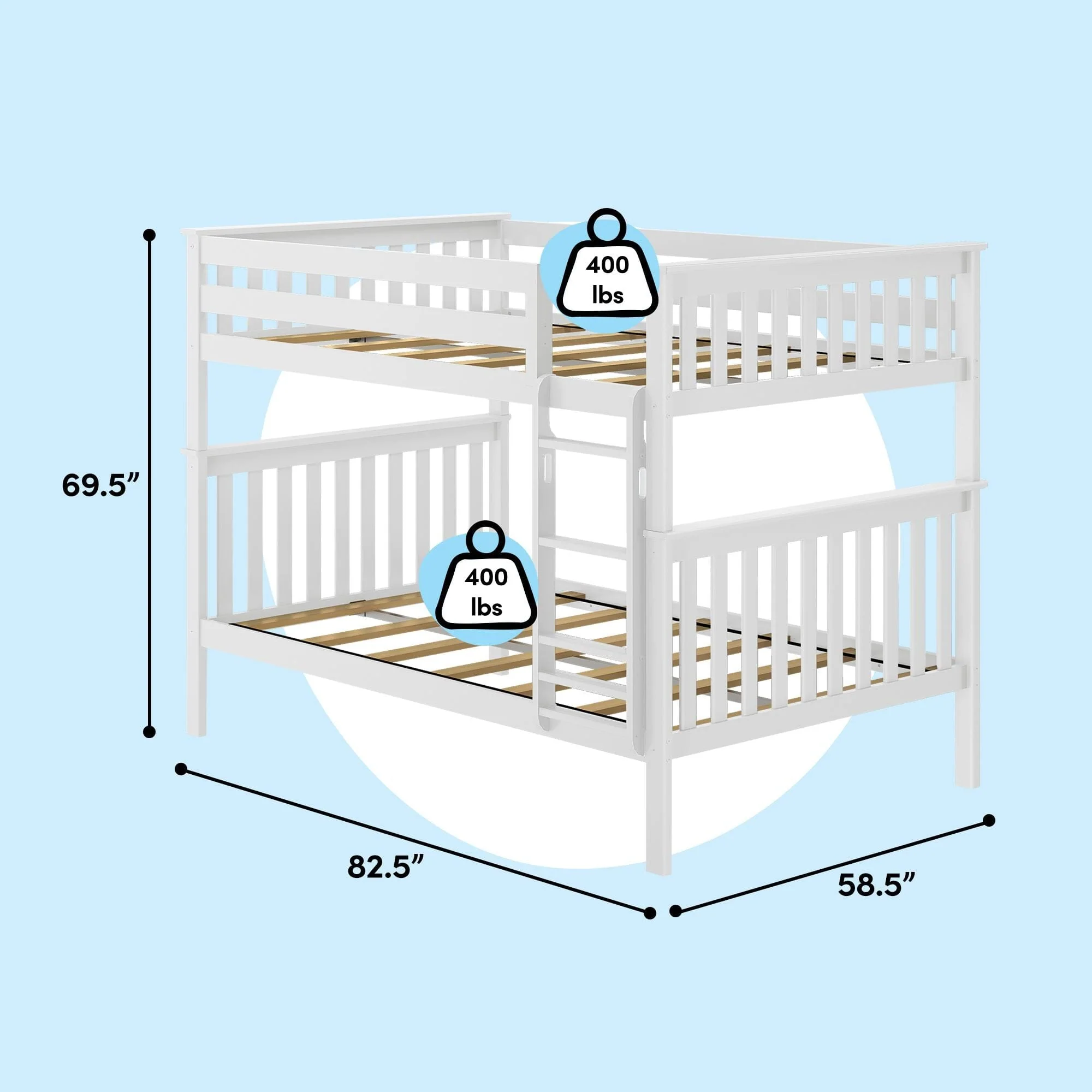 Full Over Full Bunk Bed - Image 25