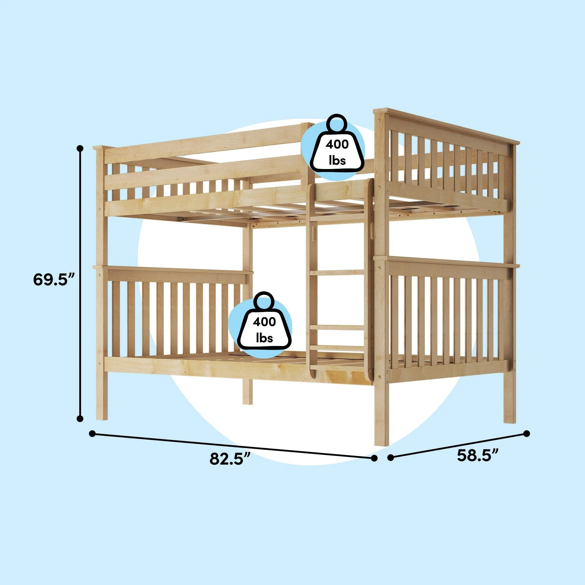 Full Over Full Bunk Bed - Image 26