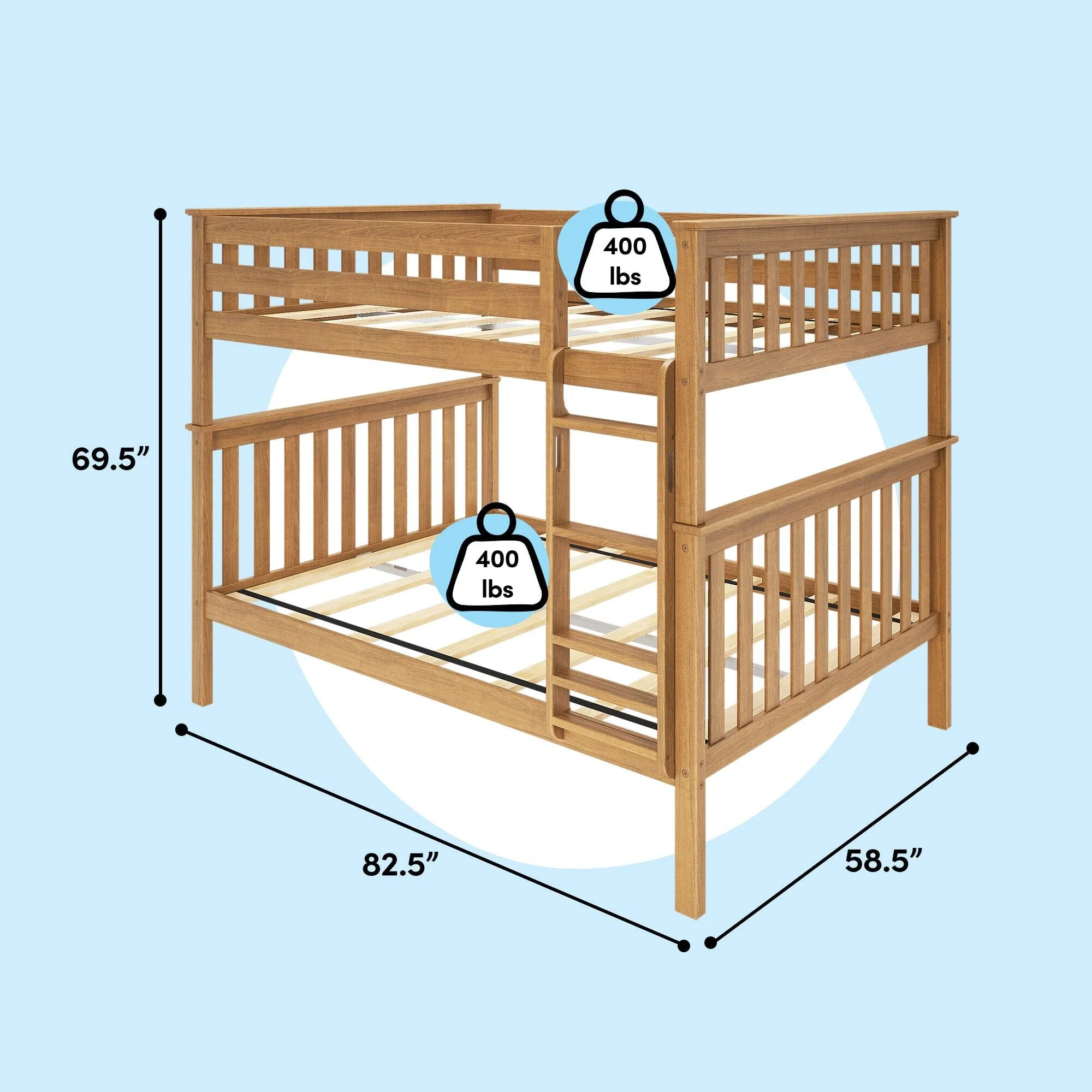 Full Over Full Bunk Bed - Image 27
