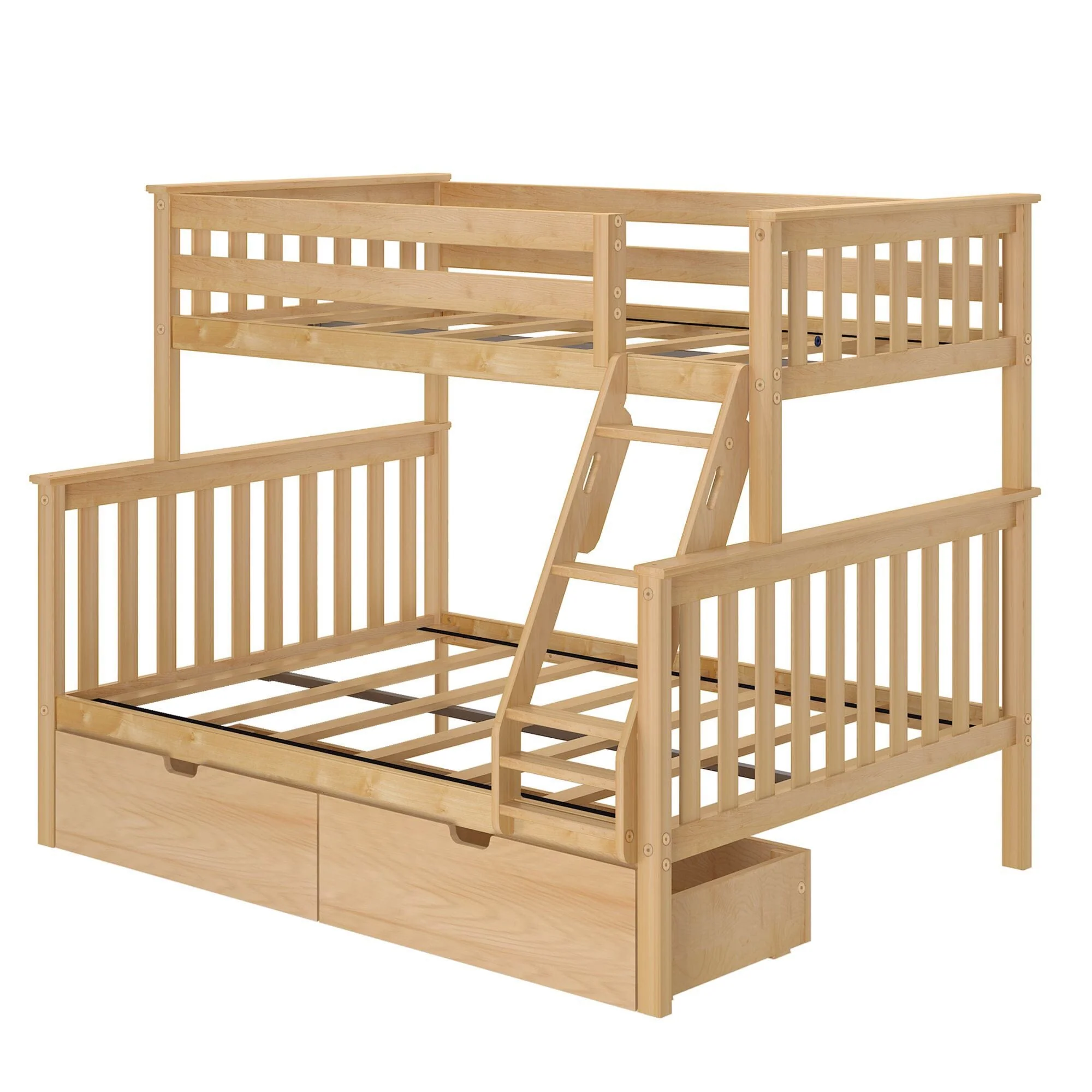 Twin Over Full Bunk Bed With Storage Drawers - Image 14