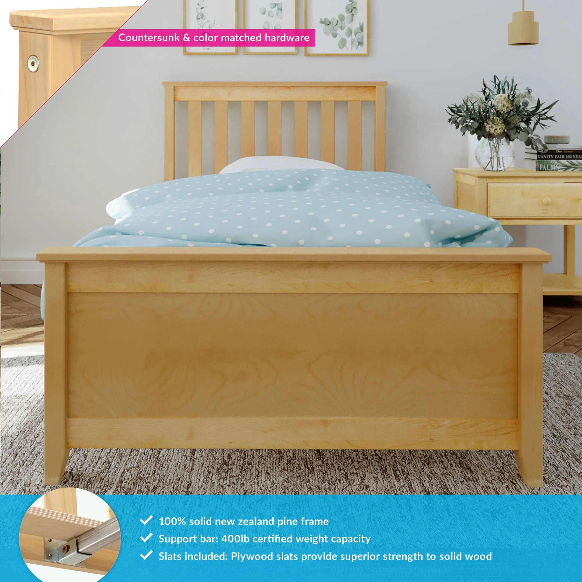 Twin Slatted Bed - Image 8
