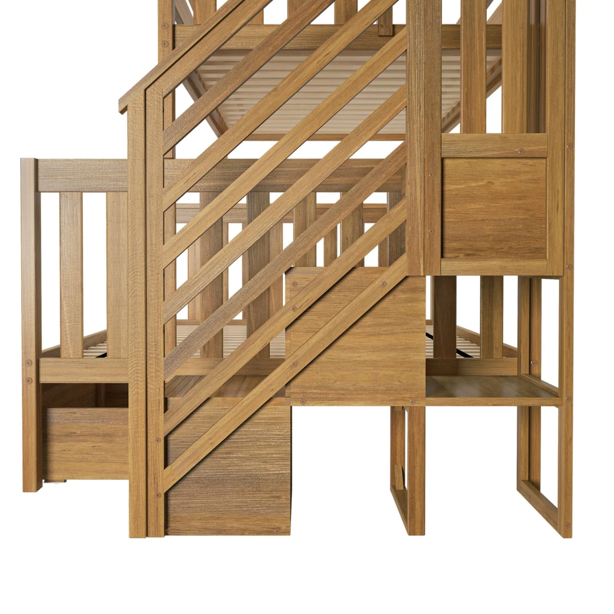 Twin Over Full Bunk Bed With Stairs & Storage Drawers - Image 15