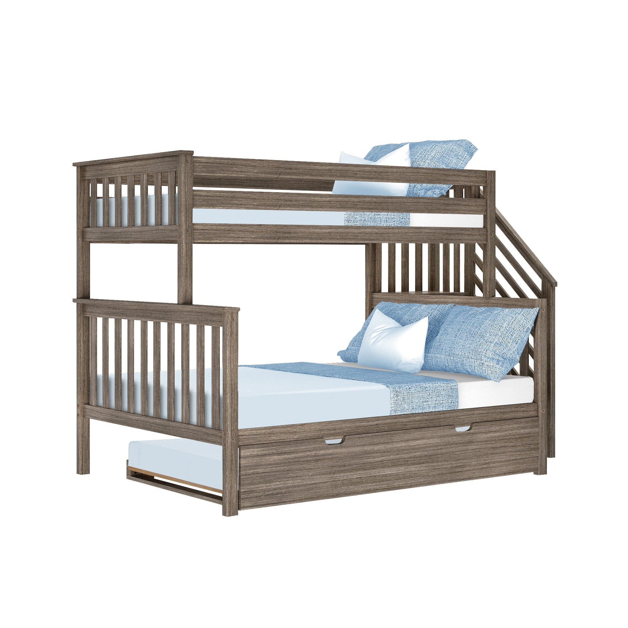 Twin Over Full Bunk Bed With Stairs & Trundle - Image 10