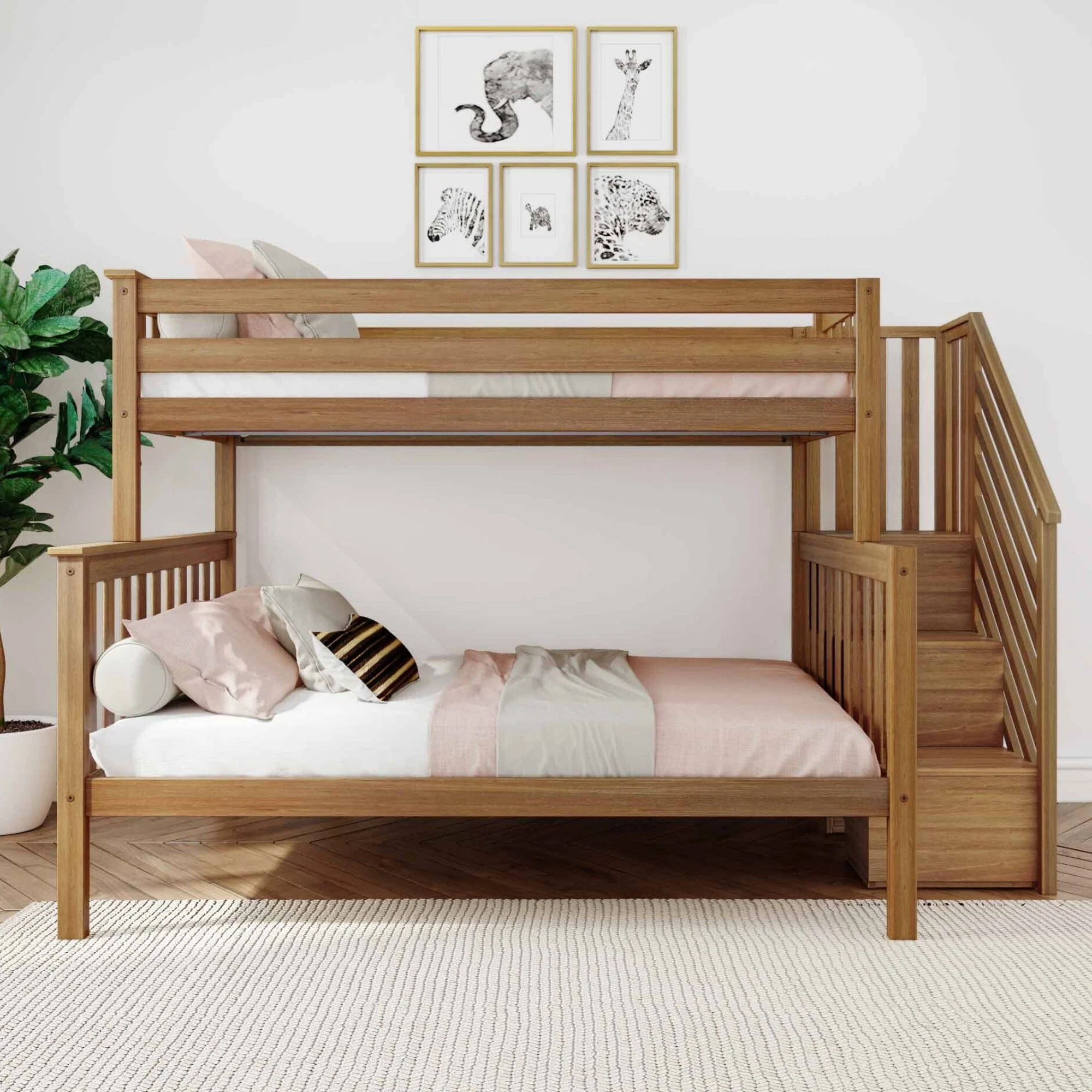 Twin Over Full Bunk Bed With Stairs - Image 7
