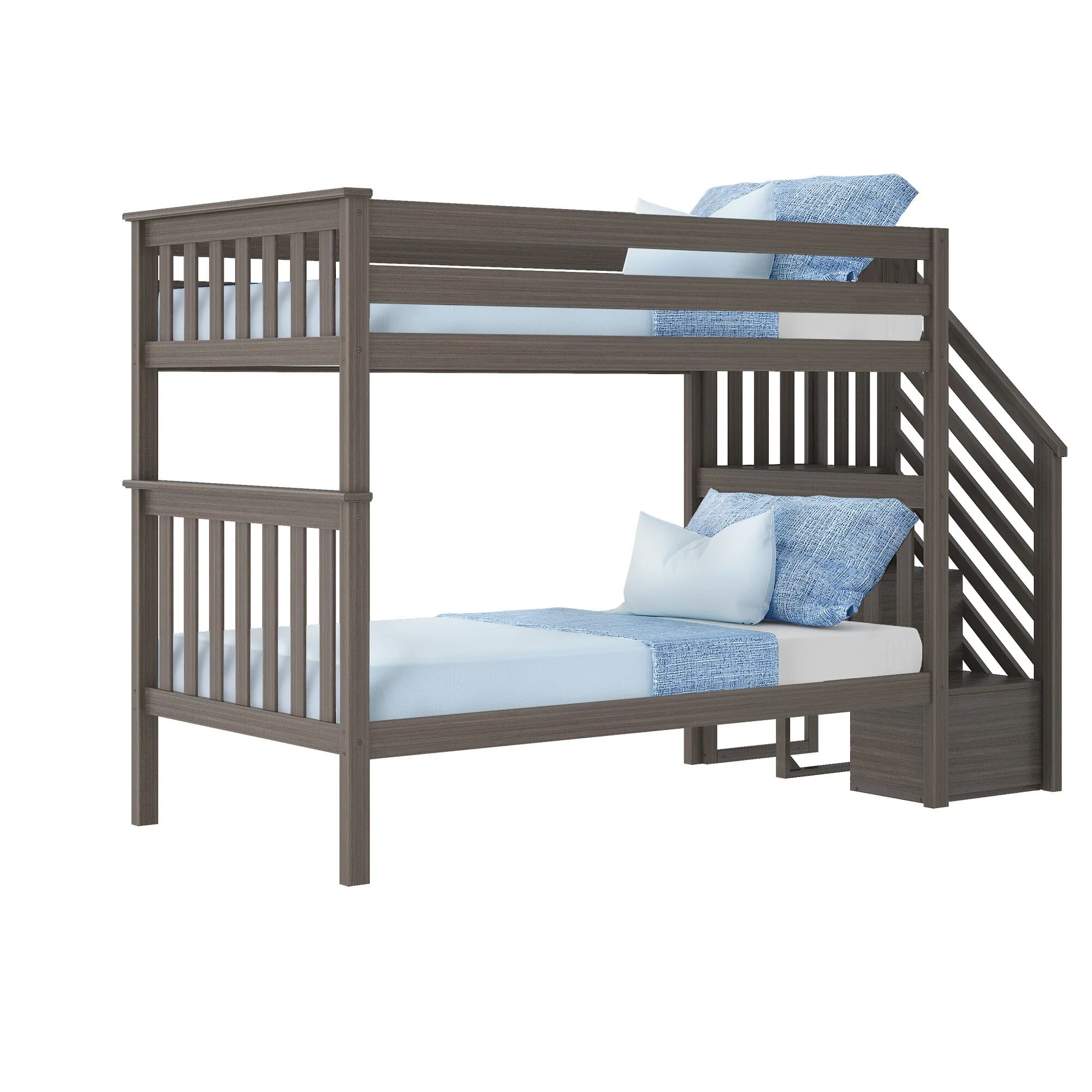Twin Over Twin Bunk Bed With Stairs - Image 10