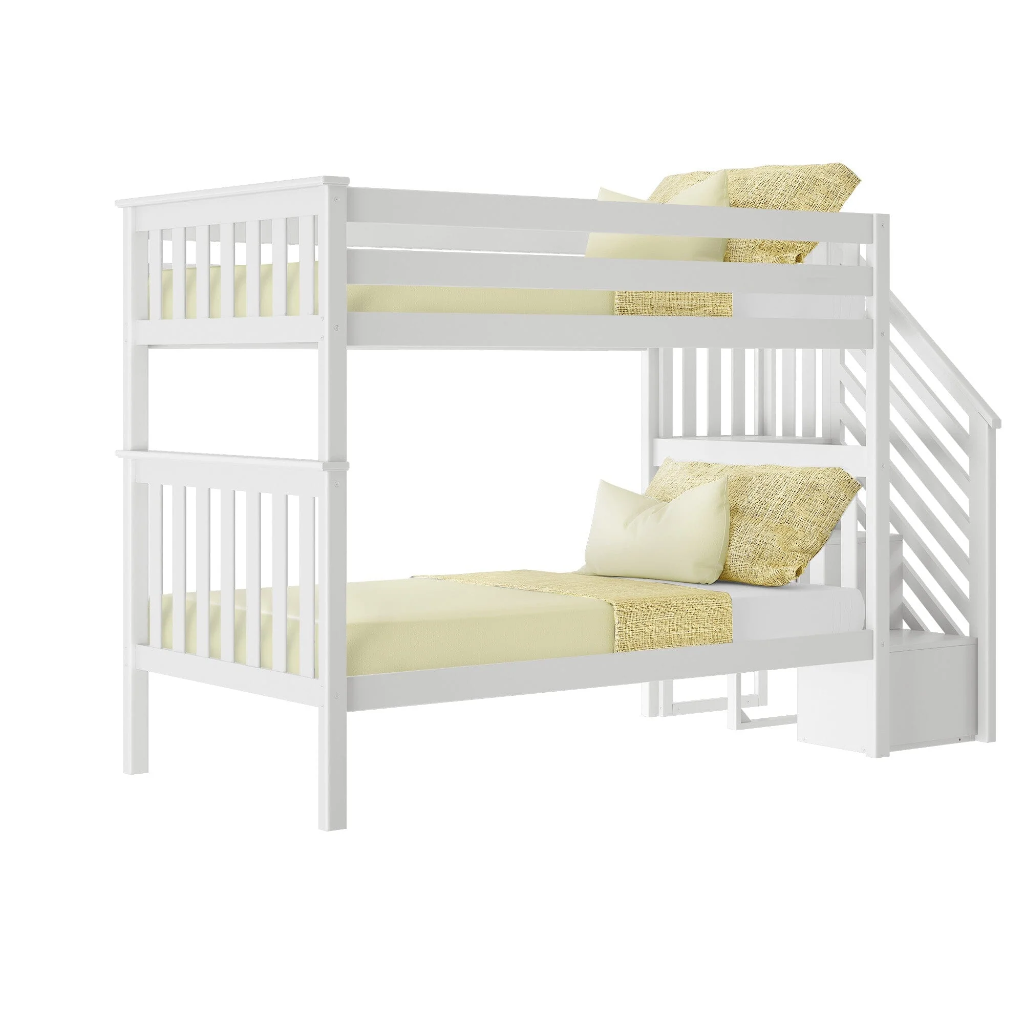 Twin Over Twin Bunk Bed With Stairs - Image 9