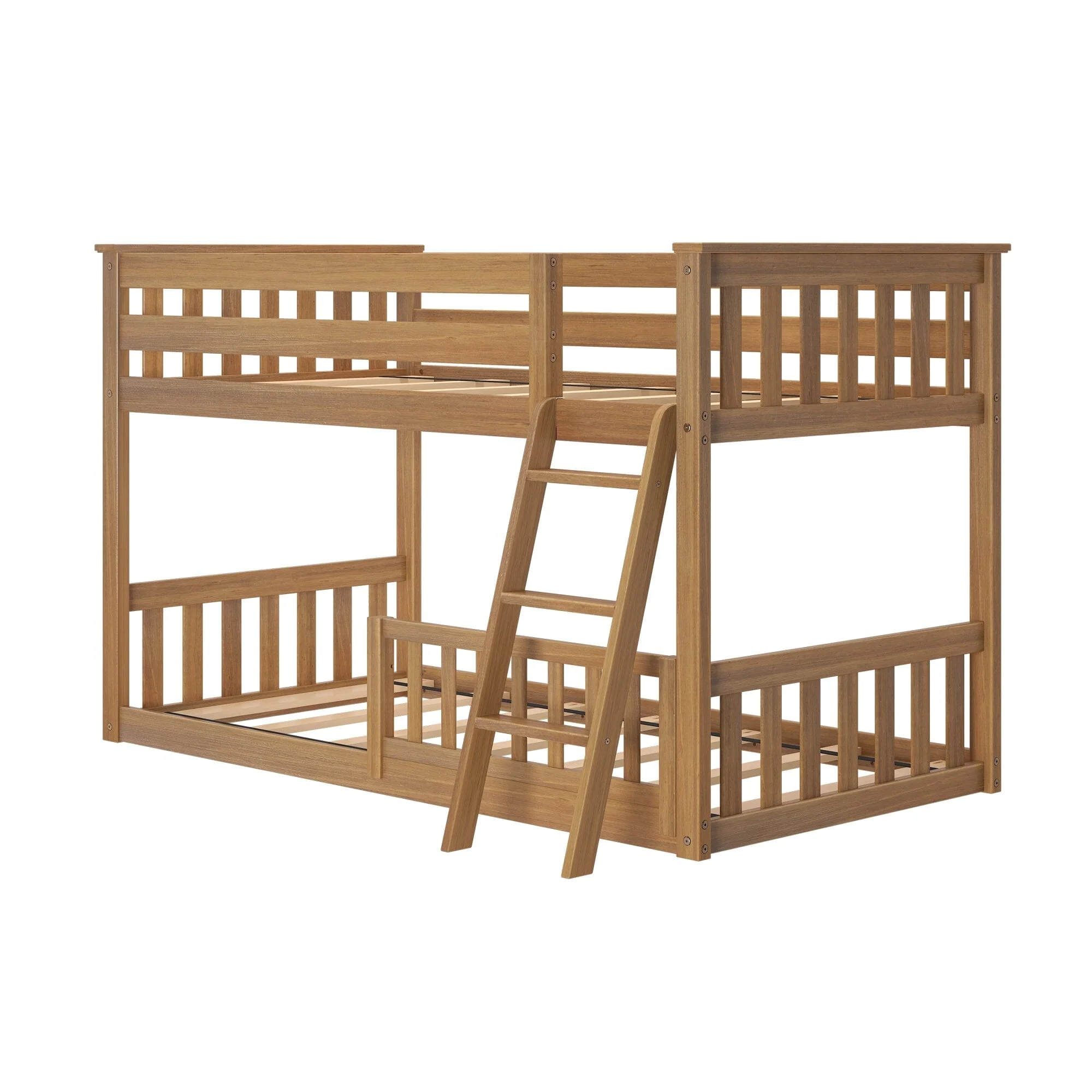 Twin Over Twin Low Bunk With Guardrails - Image 49