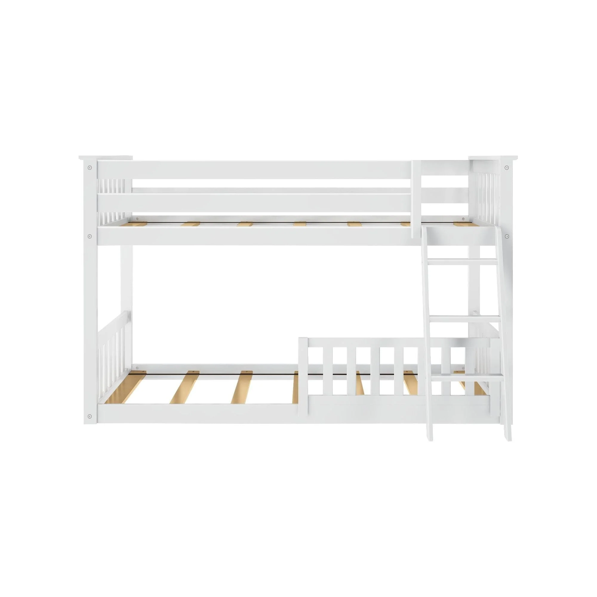 Twin Over Twin Low Bunk With Guardrails - Image 55
