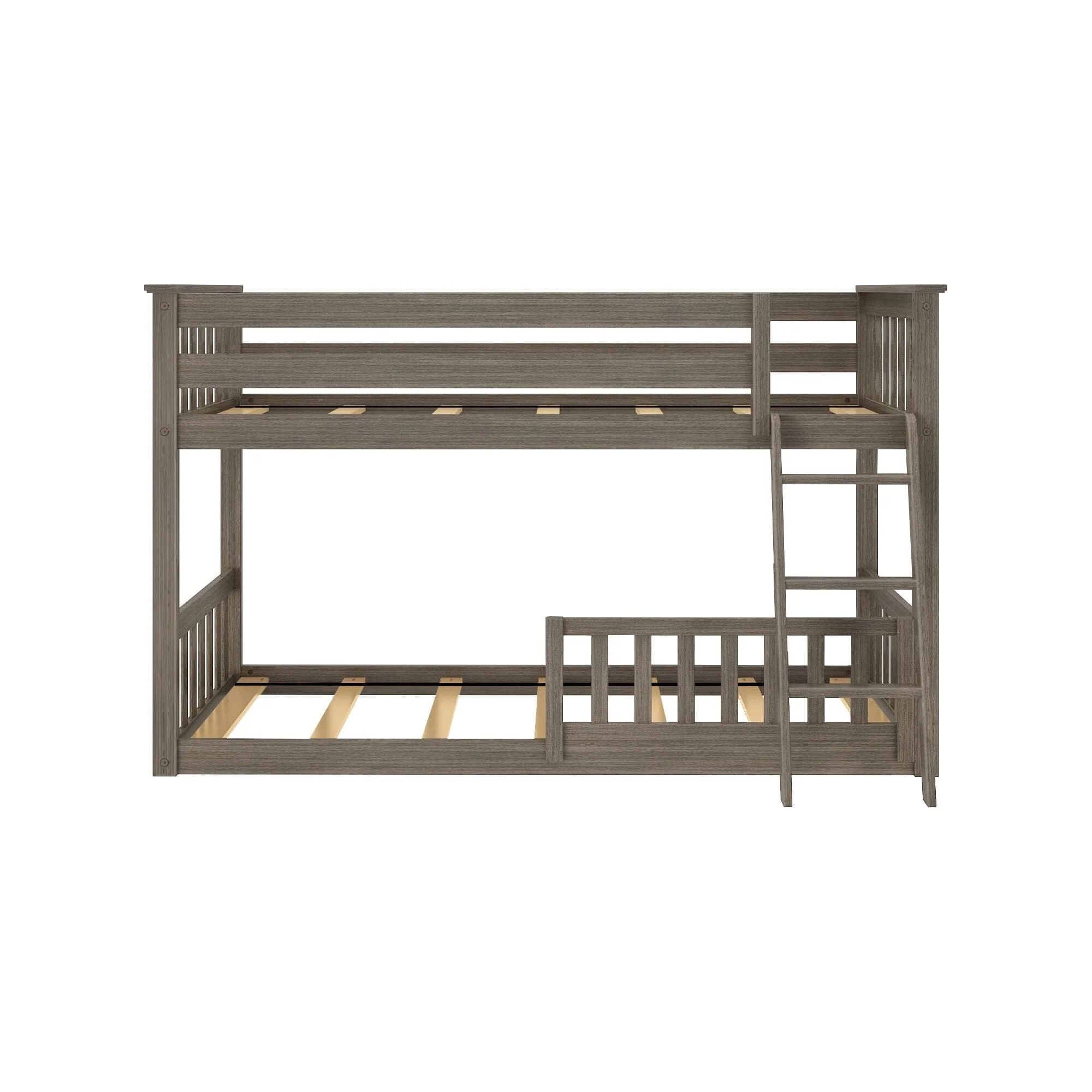 Twin Over Twin Low Bunk With Guardrails - Image 61