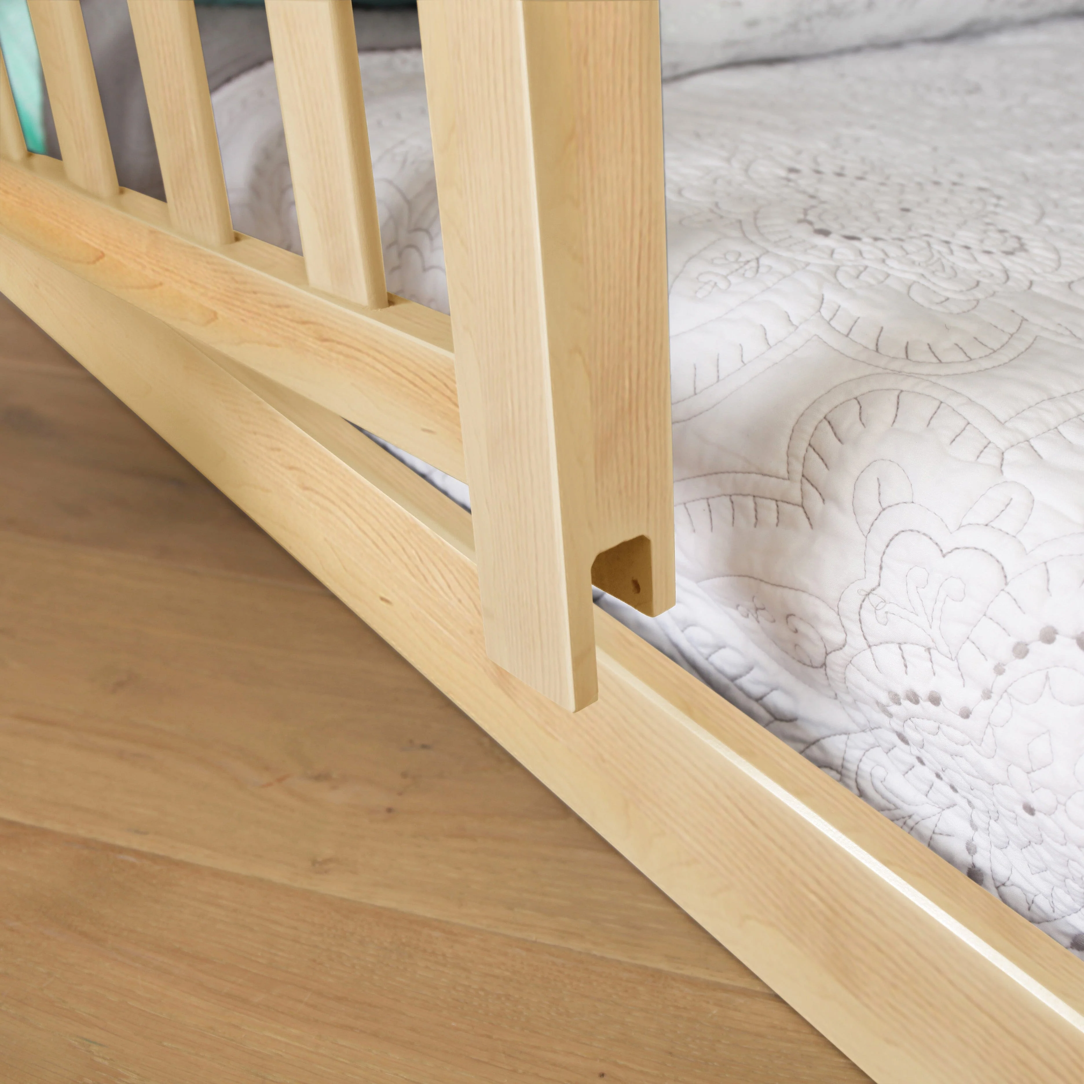 Twin Over Twin Low Bunk With Guardrails - Image 82