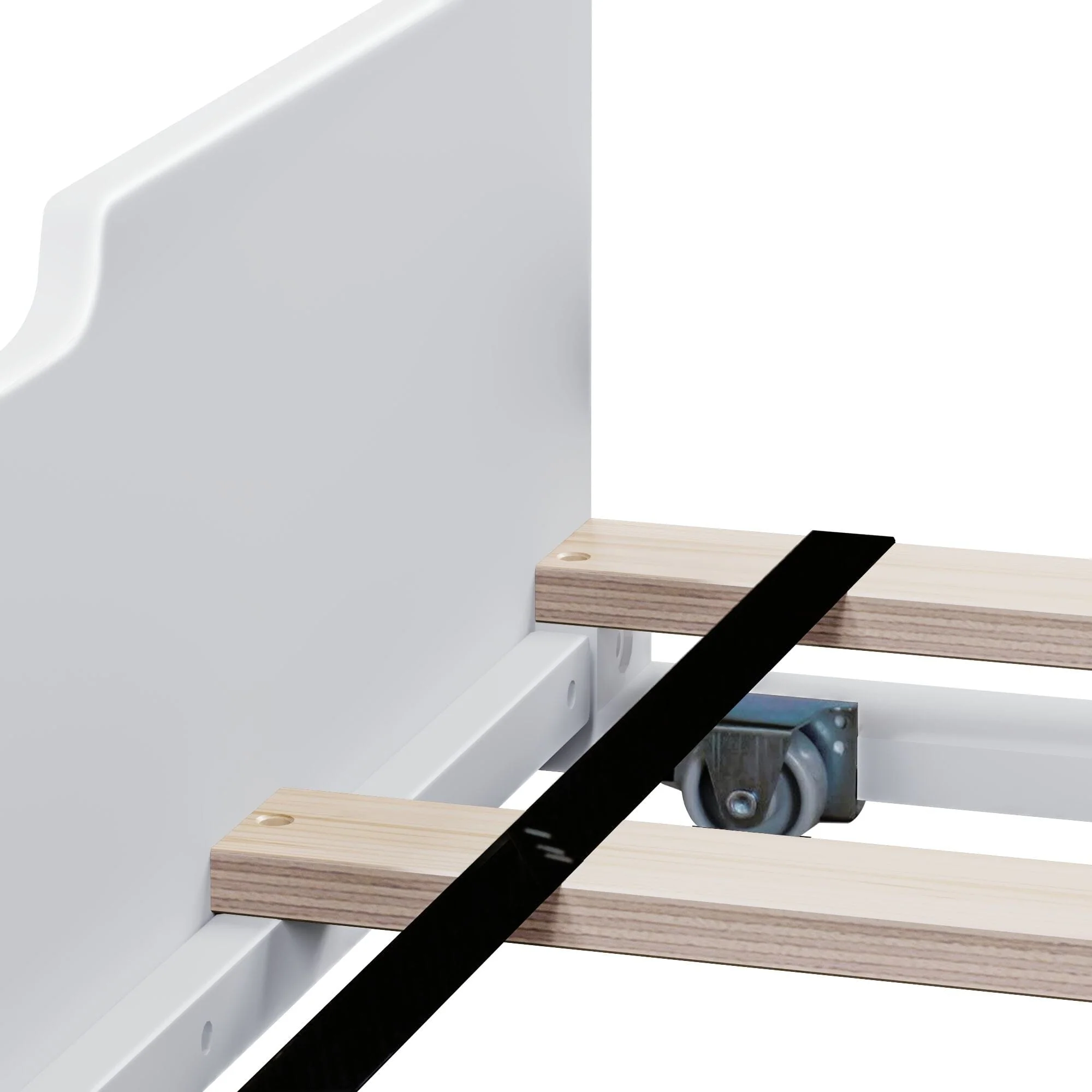 Twin Slatted Bed With Trundle - Image 33