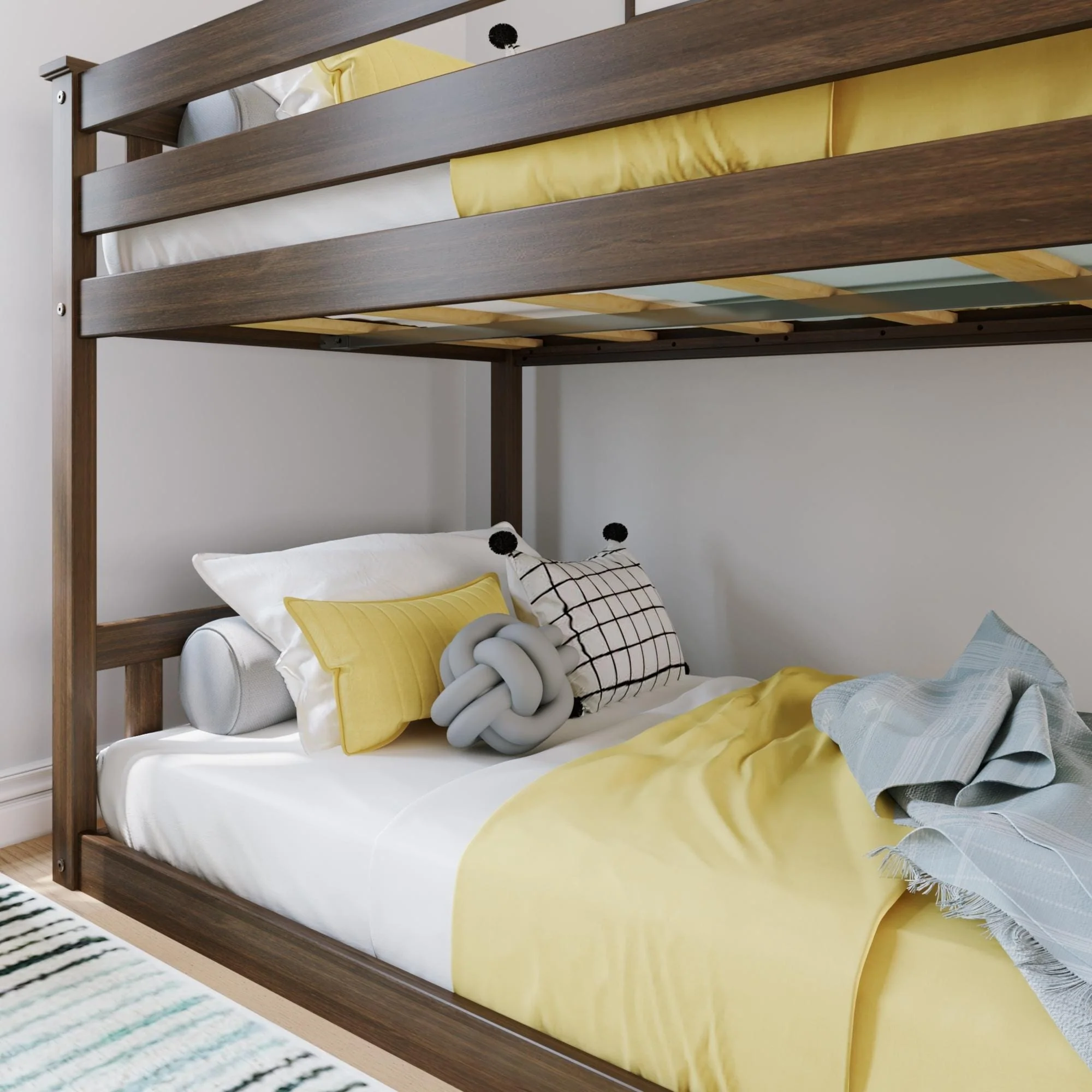 Twin Over Twin Low Bunk Bed - Image 12