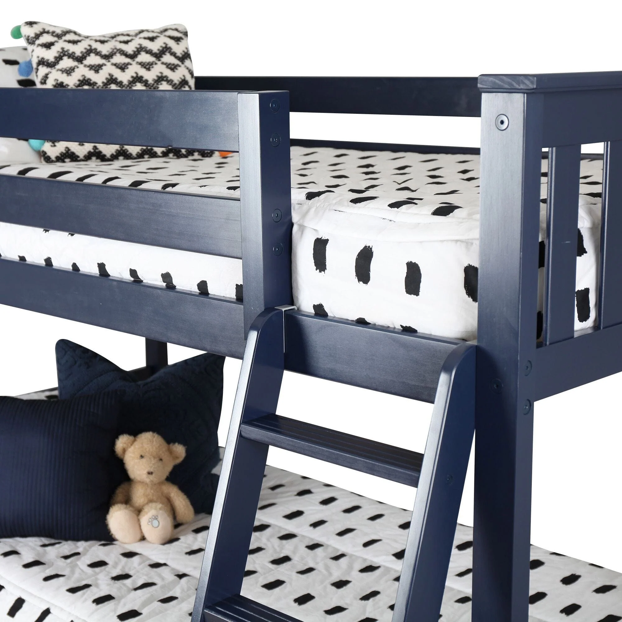 Twin Over Twin Low Bunk Bed - Image 27