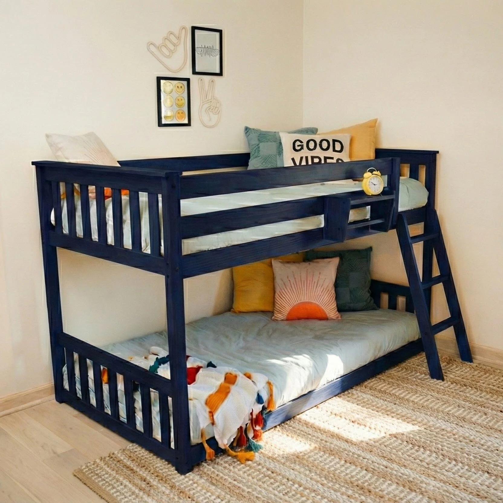 Twin Over Twin Low Bunk Bed - Image 3