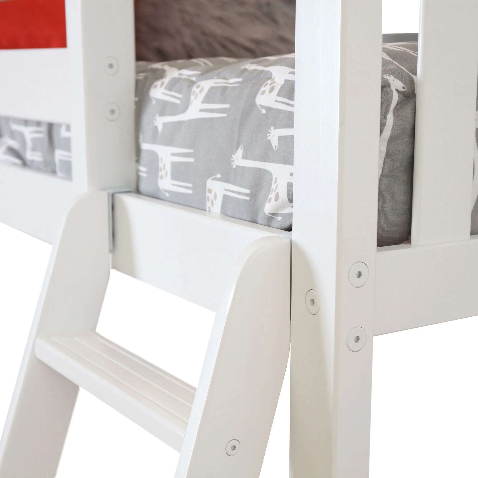 Twin Over Twin L-Shaped Bunk Bed With Bookcase - Image 11