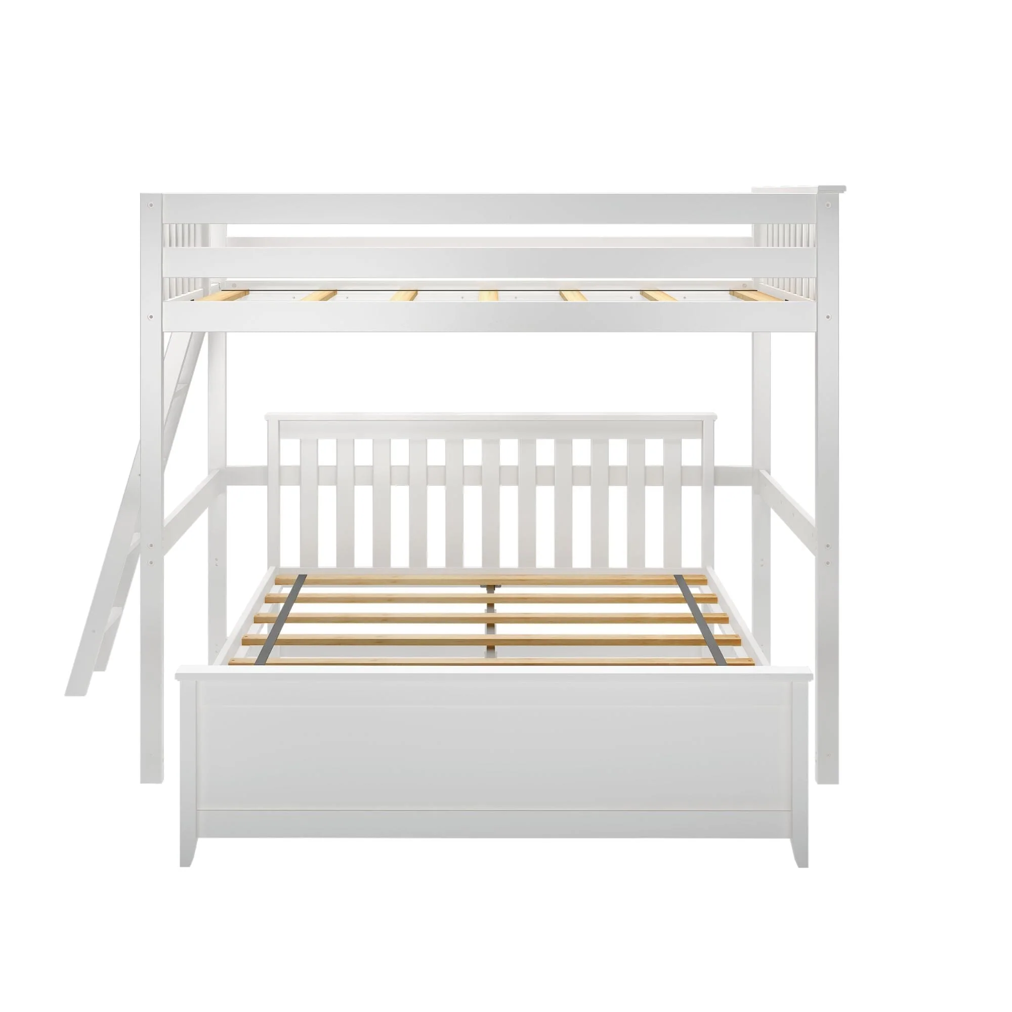 Full Over Queen L-Shaped Bunk Bed - Image 17