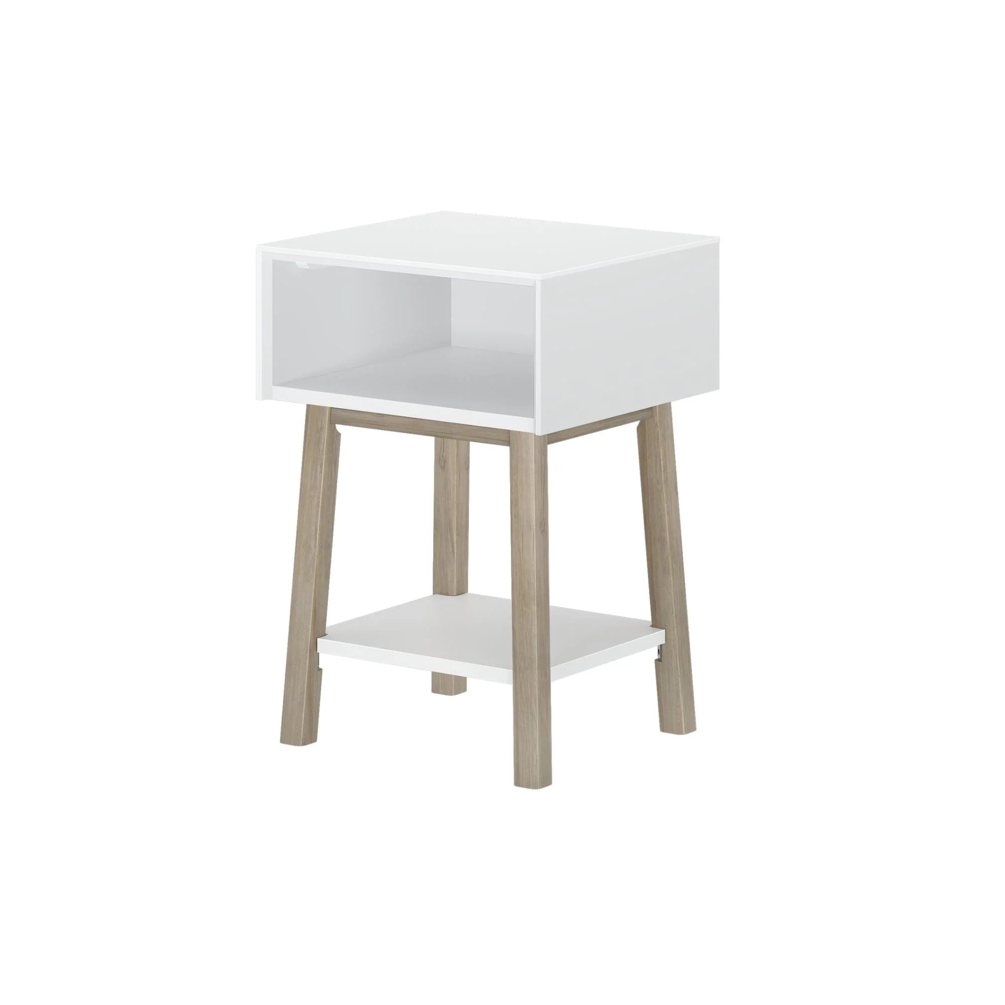 Mid-Century Modern Cubby Nightstand - Image 11
