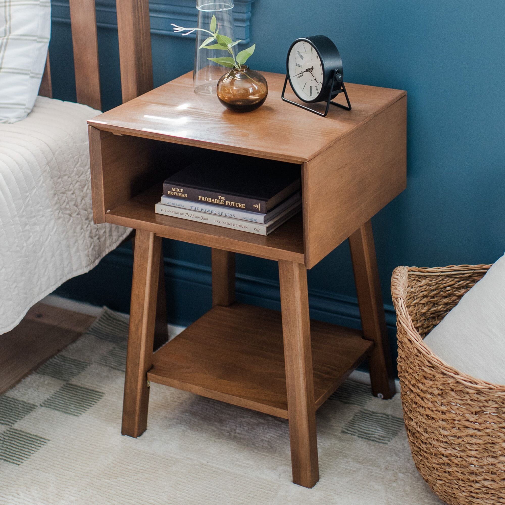 Mid-Century Modern Cubby Nightstand - Image 4