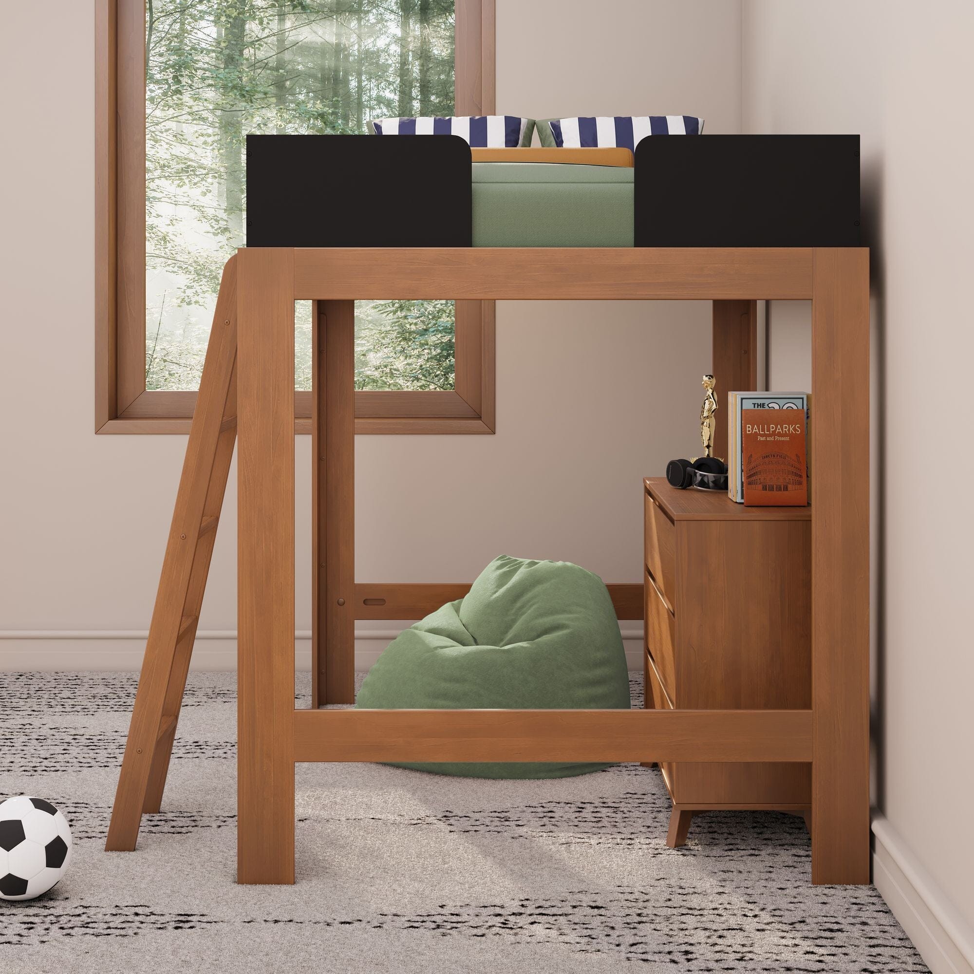 Mid-Century Modern Full Loft Bed - Image 18