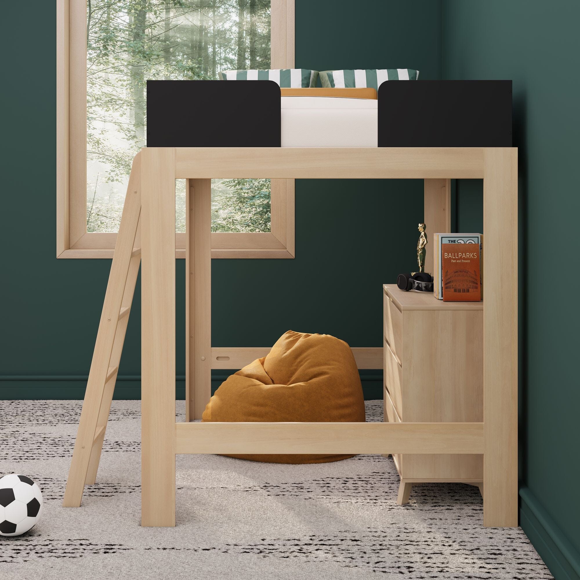 Mid-Century Modern Full Loft Bed - Image 19