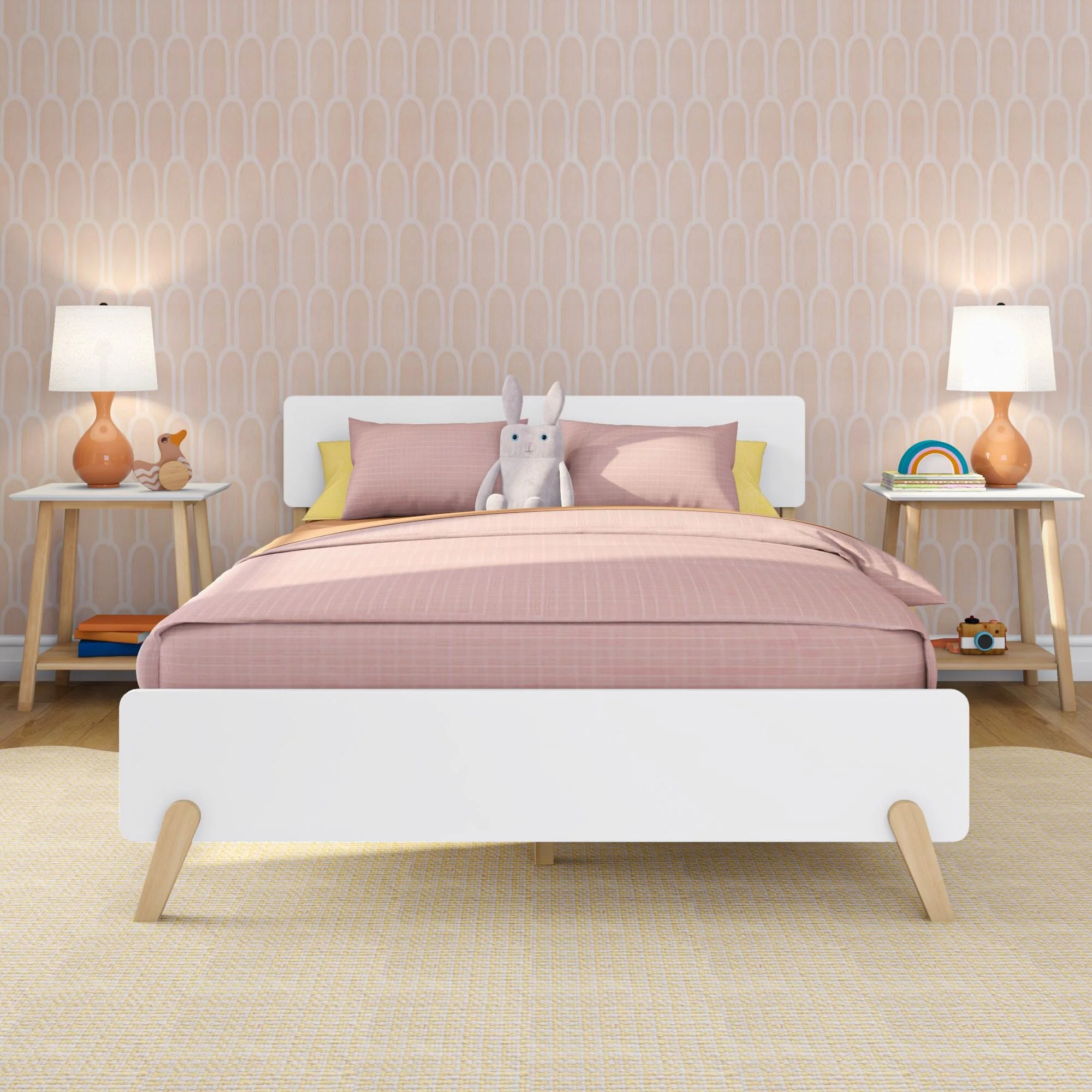 Mid-Century Modern Queen Bed - Image 10