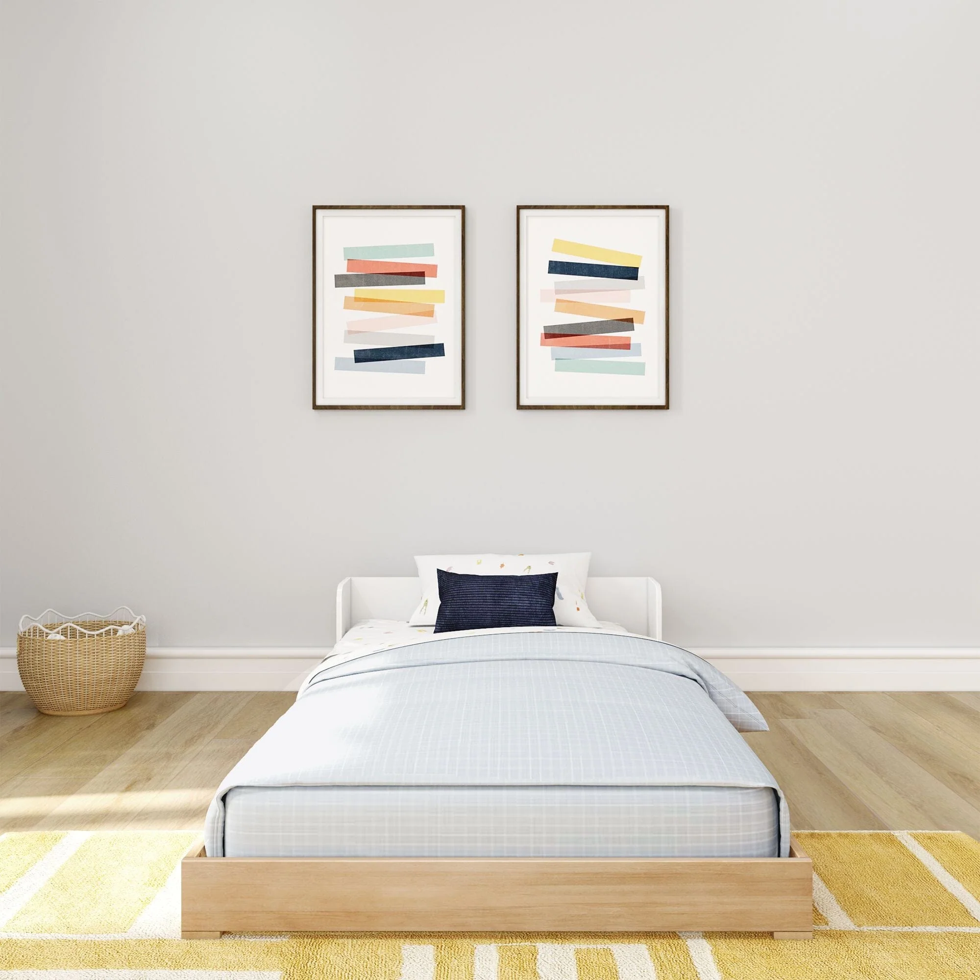 Mid-Century Modern Twin Floor Bed - Image 3