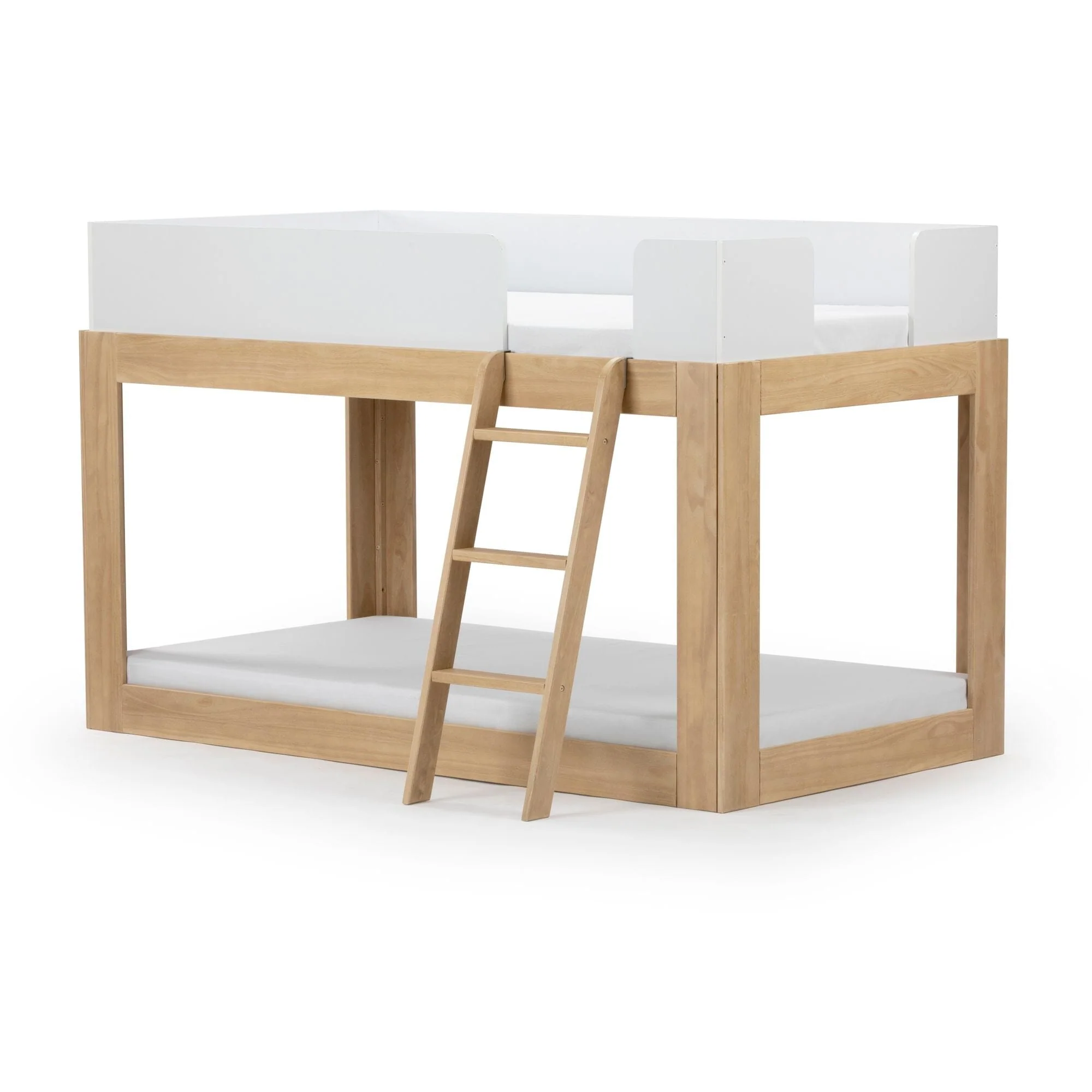Mid-Century Modern Twin Over Twin Low Bunk Bed - Image 13