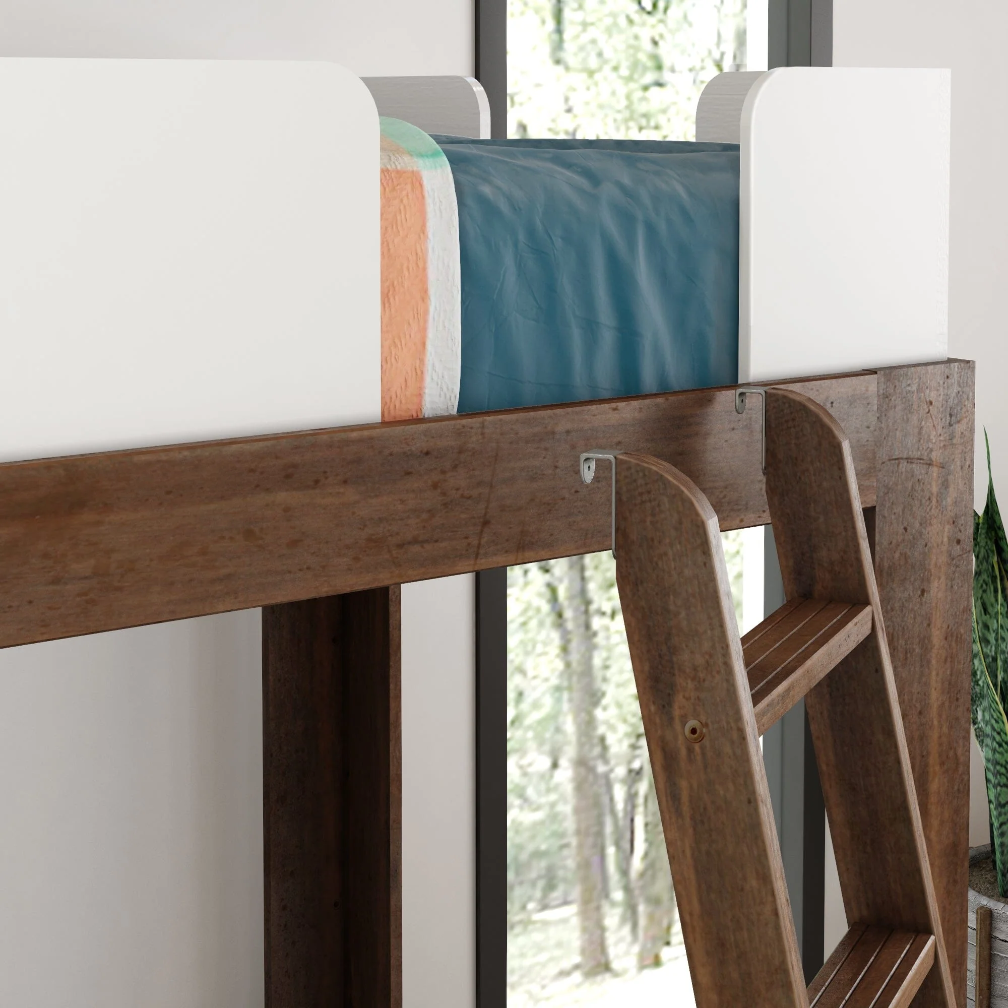 Mid-Century Modern Twin Loft Bed - Image 17
