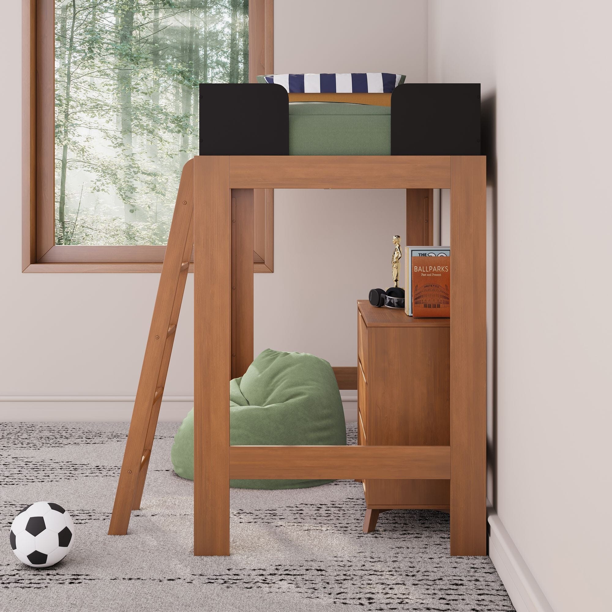 Mid-Century Modern Twin Loft Bed - Image 26