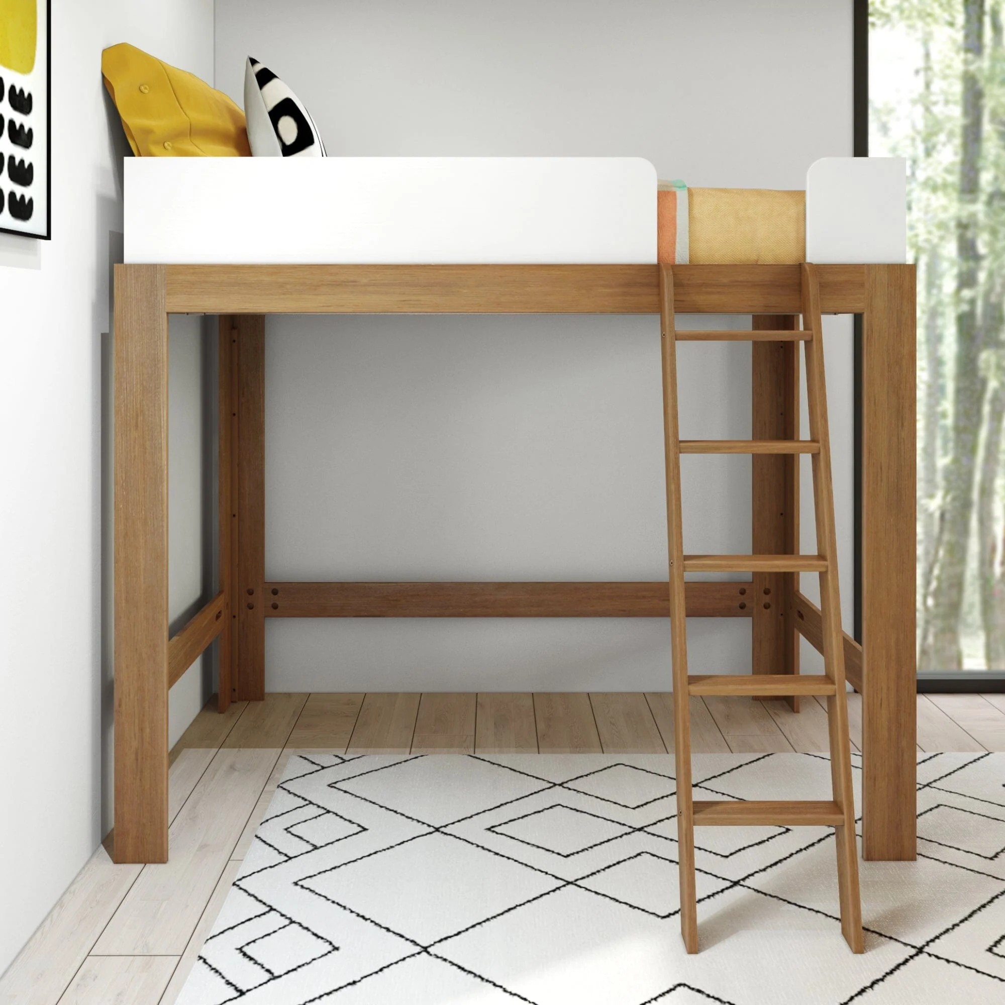 Mid-Century Modern Twin Loft Bed - Image 6
