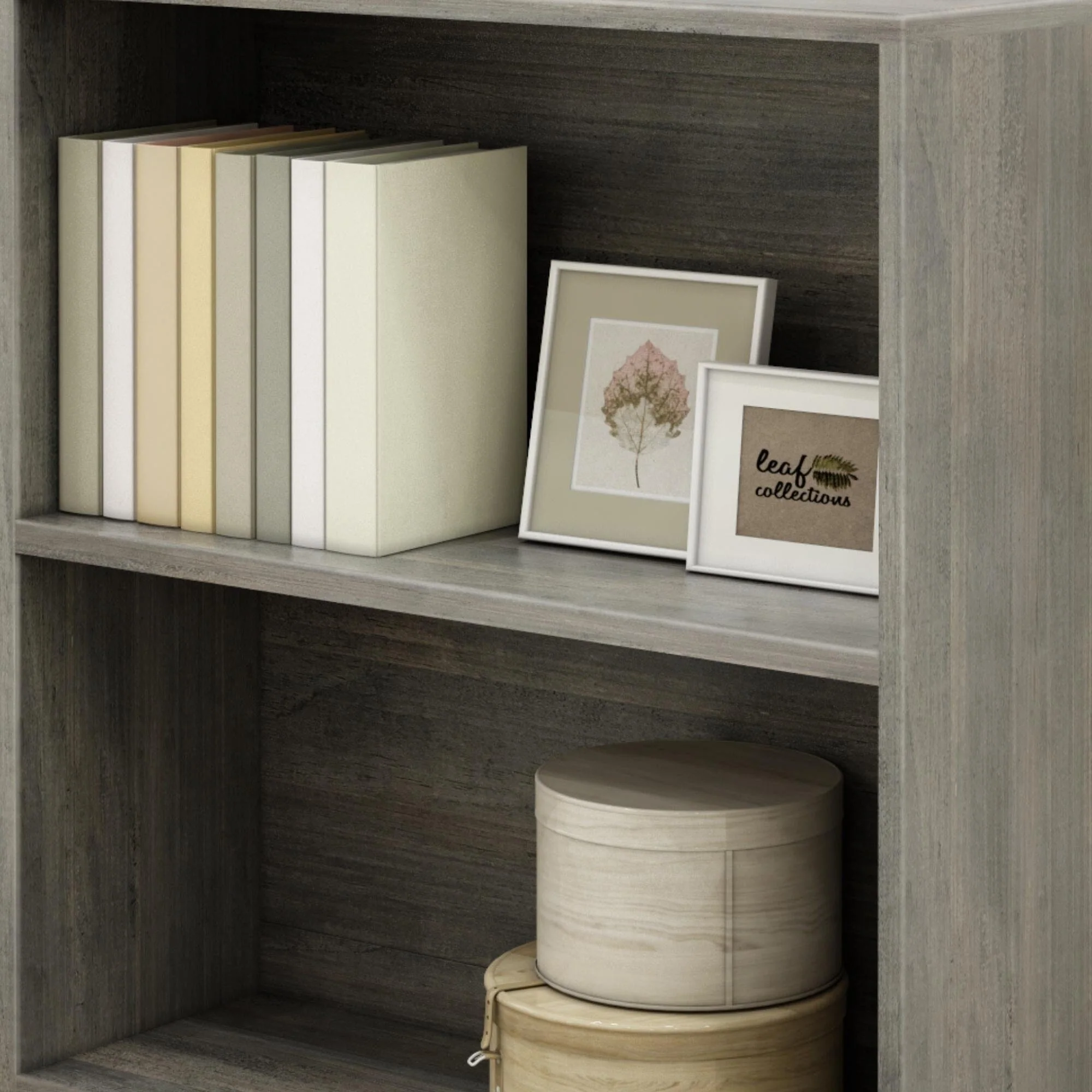 Modern Farmhouse 2-Shelf Bookcase - Image 12
