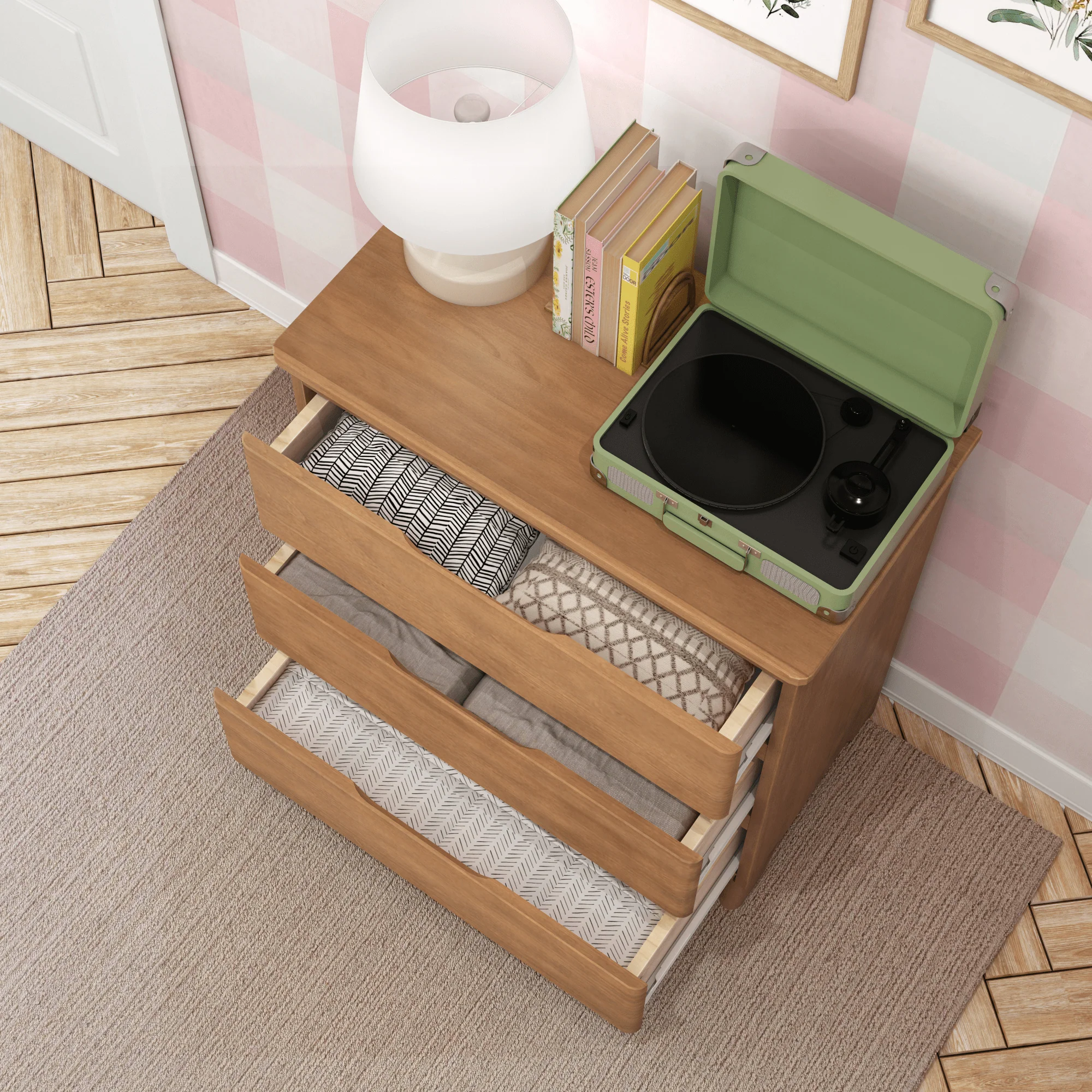 Modern Farmhouse 3-Drawer Dresser - Image 20