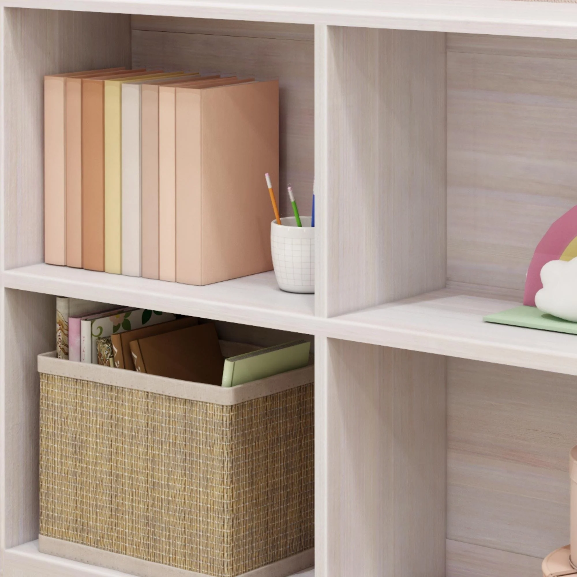 Modern Farmhouse 4-Shelf Bookcase - Image 11