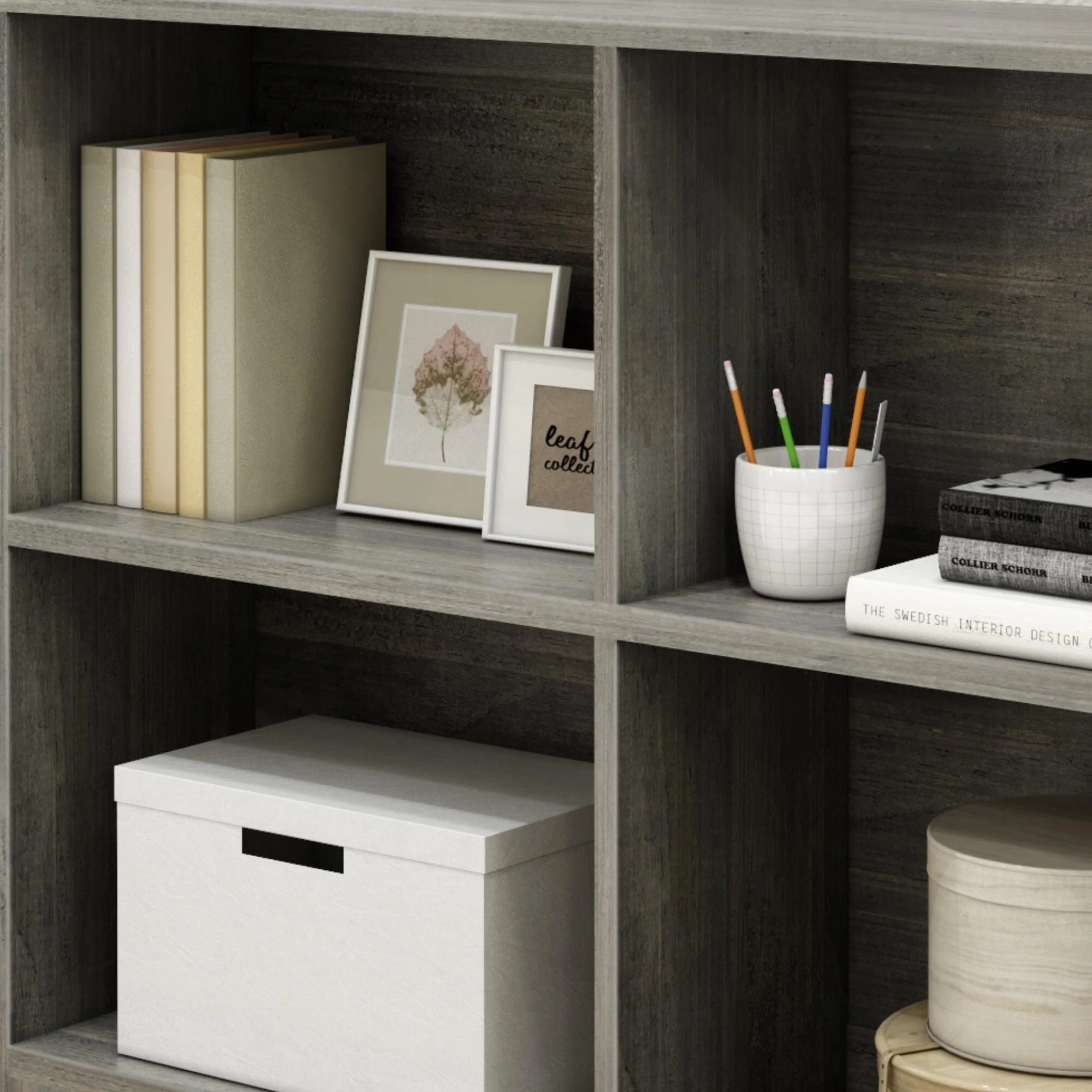 Modern Farmhouse 4-Shelf Bookcase - Image 12