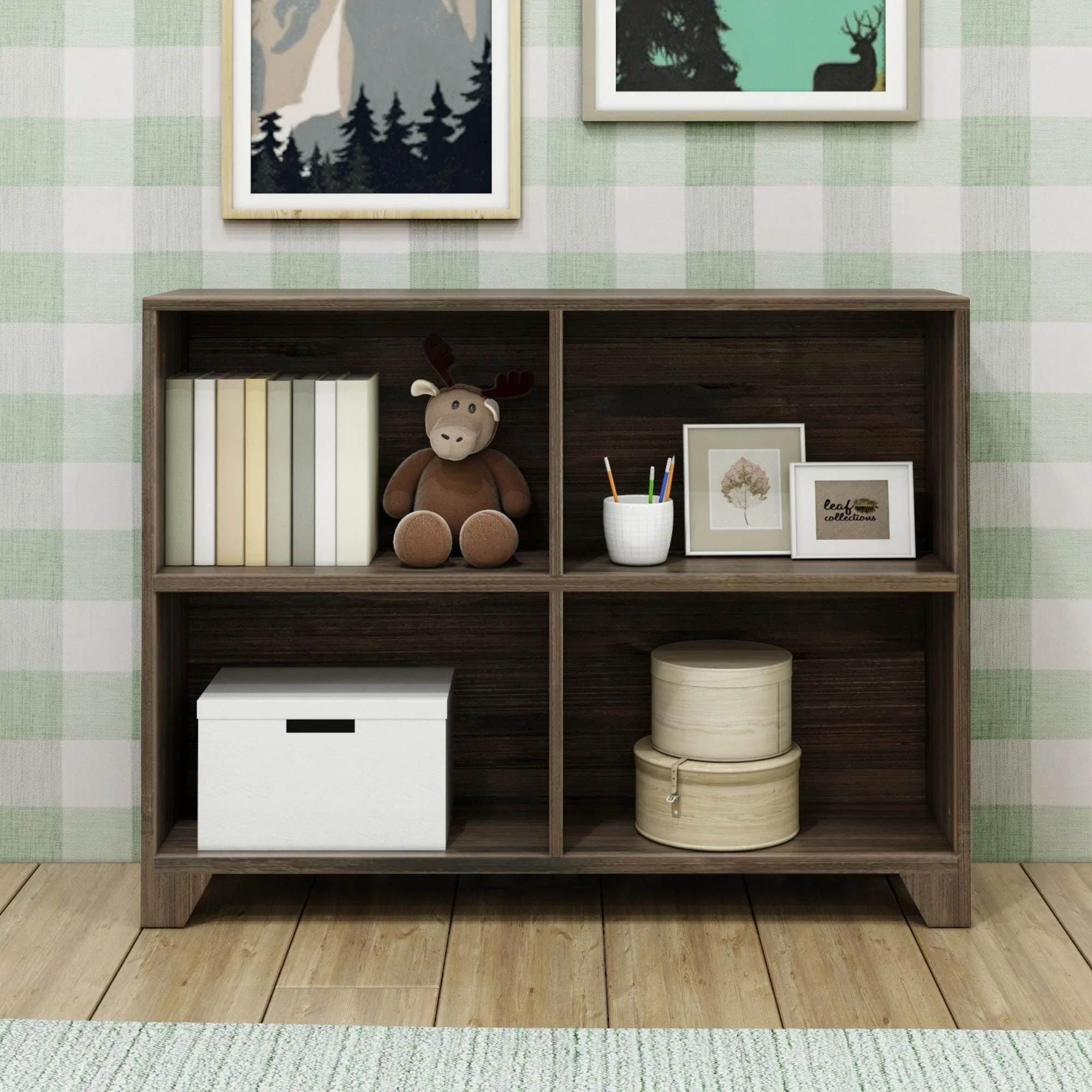 Modern Farmhouse 4-Shelf Bookcase - Image 4