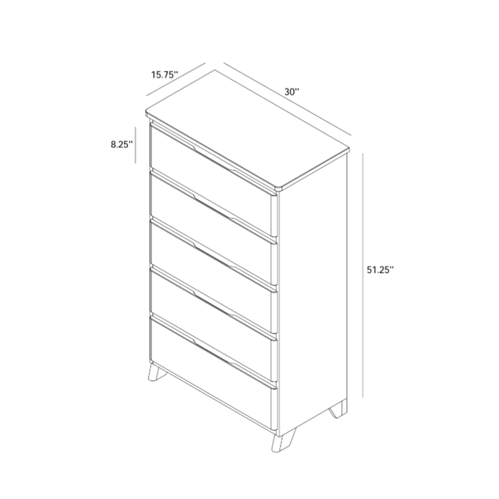 Modern Farmhouse 5-Drawer Dresser - Image 33