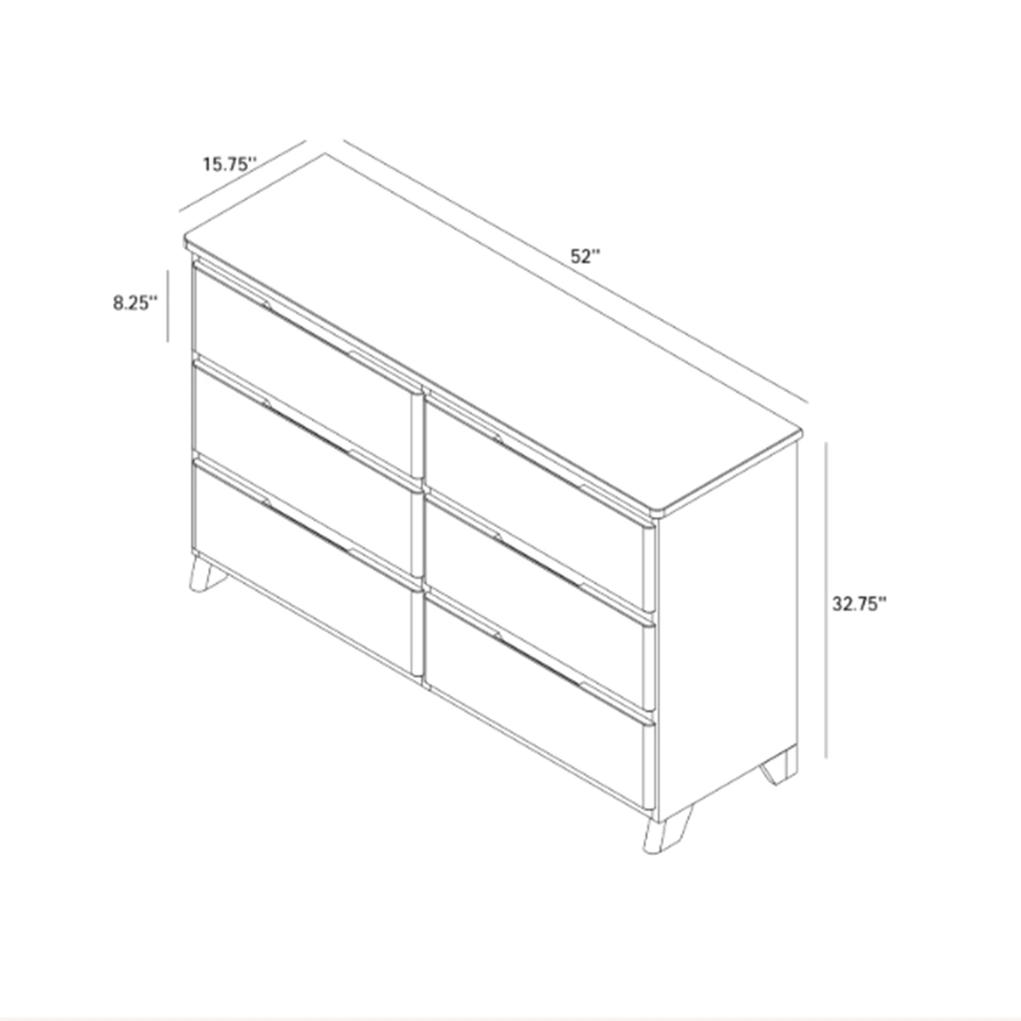 Modern Farmhouse 6-Drawer Dresser - Image 32